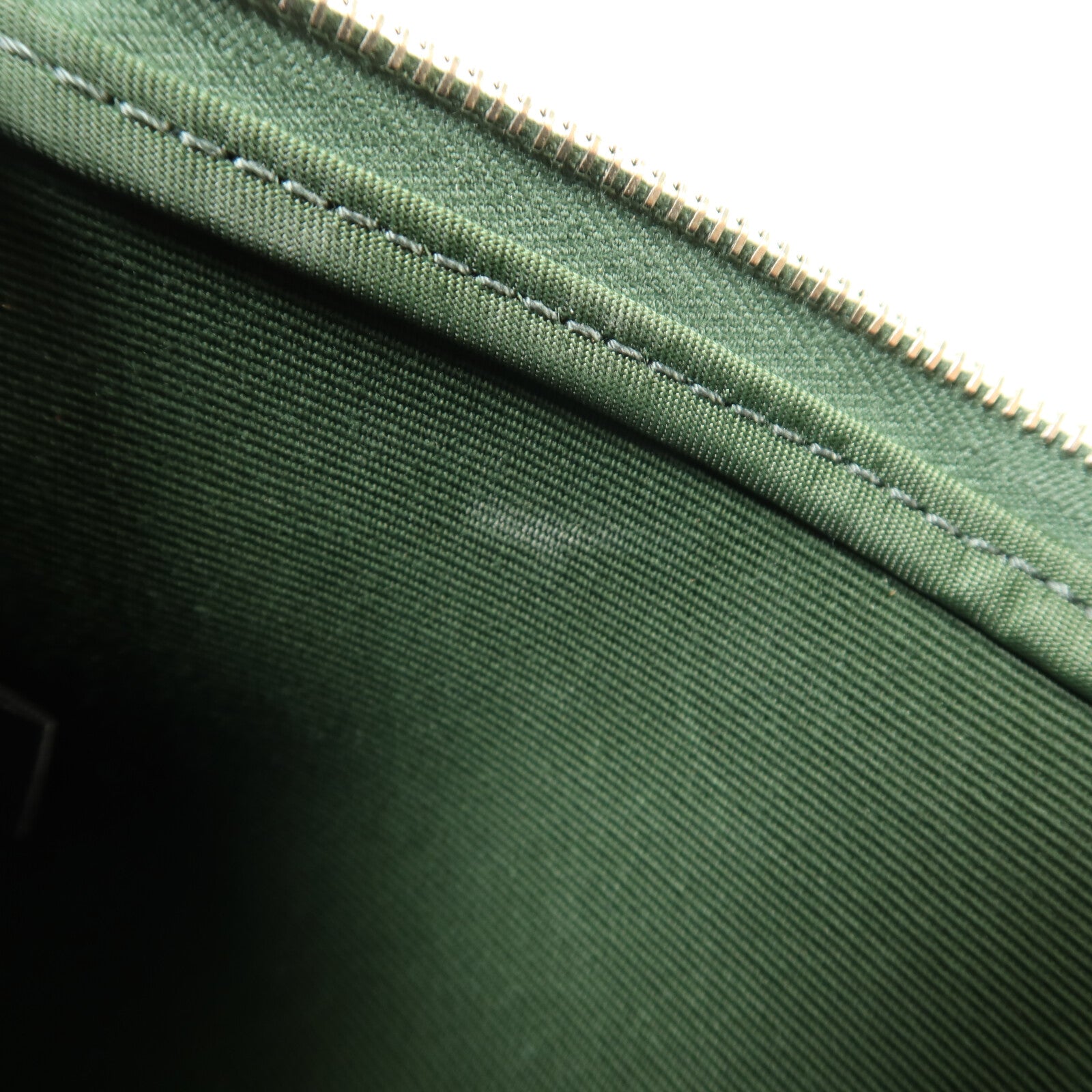 HERMES 帆布Herbag PM銀扣手挽肩背兩用袋Vert Anglais