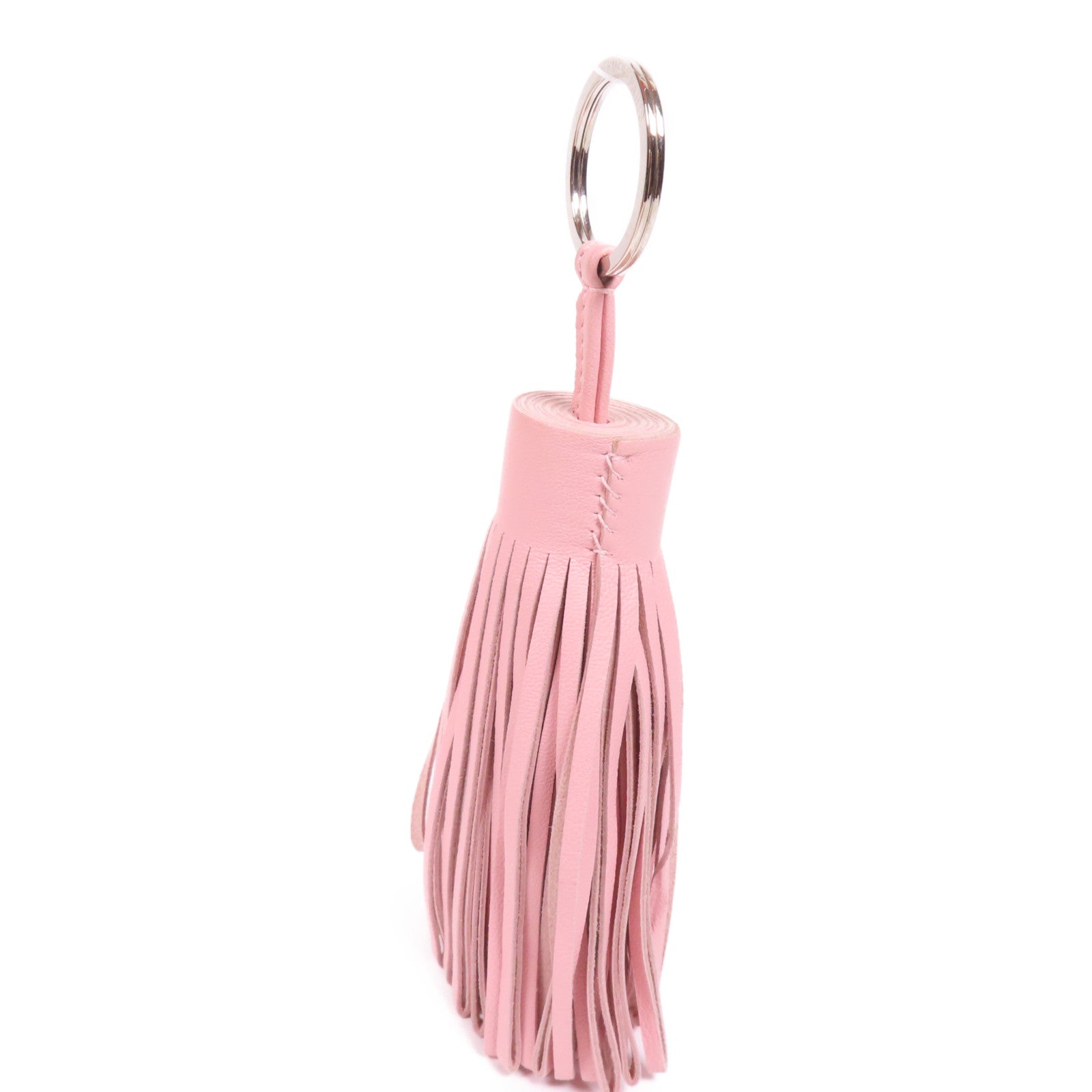 HERMES Swift皮革Carmen GM銀扣掛飾3Q Rose Sakura