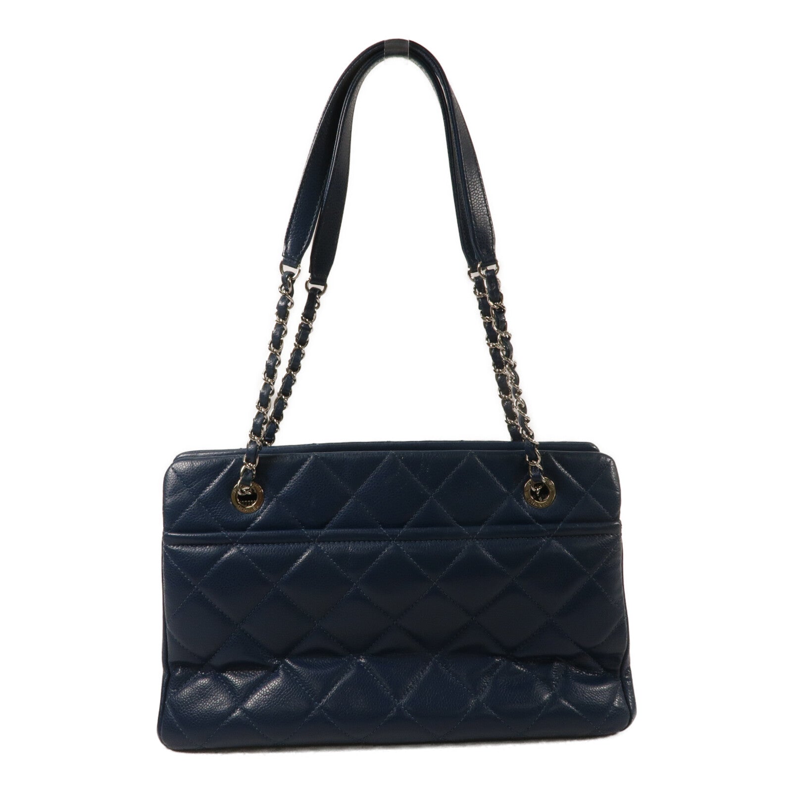 CHANEL 牛皮皮革Timeless CC Tote鏈帶肩背袋