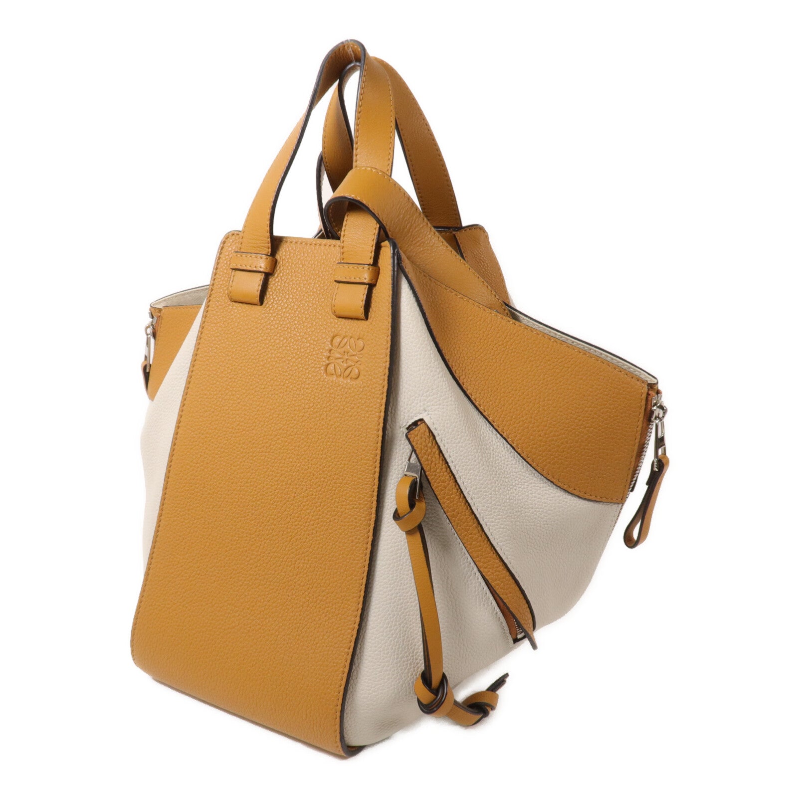 LOEWE 牛皮皮革Hammock Small手挽肩背兩用袋