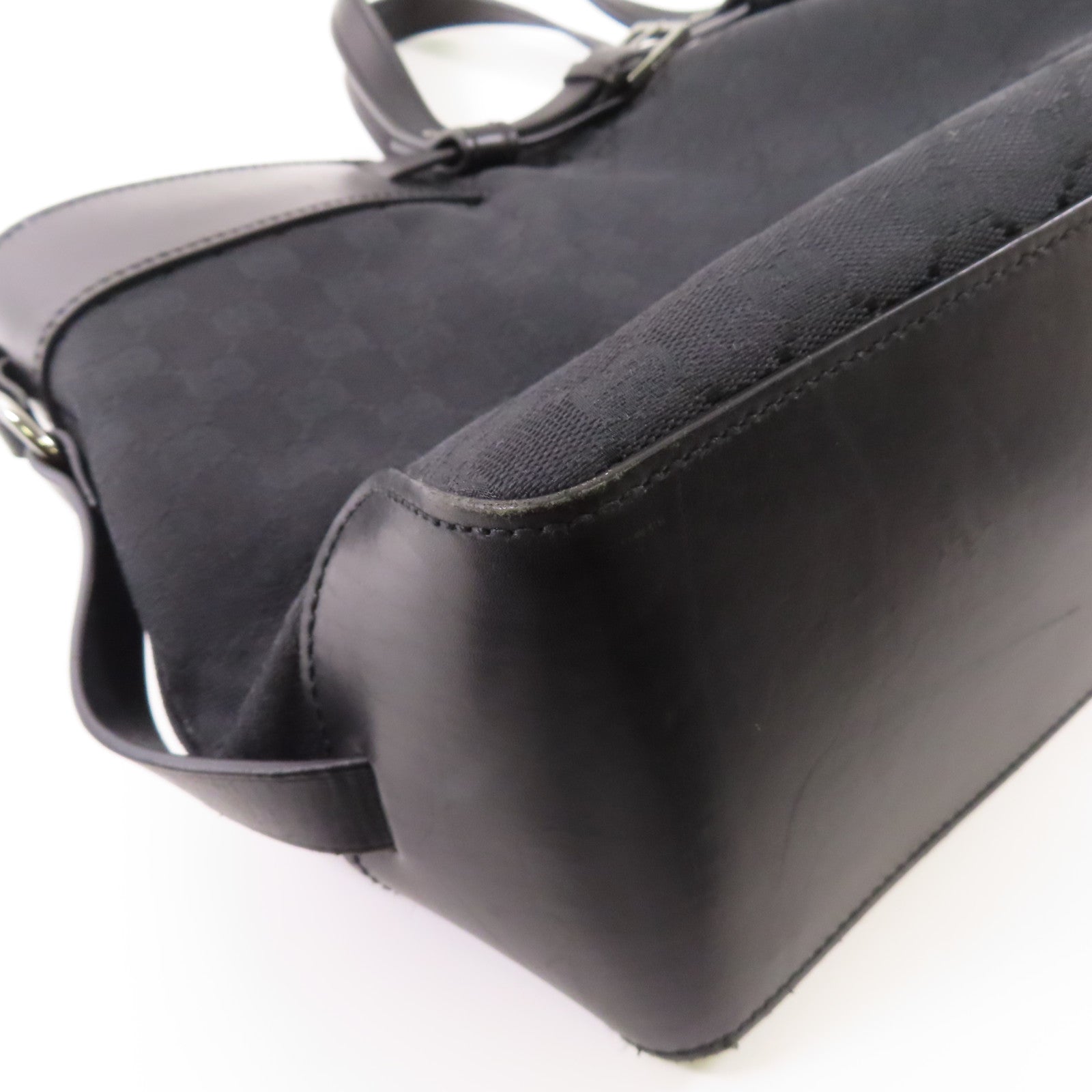 GUCCI 帆布Hand Bag銀扣手挽袋