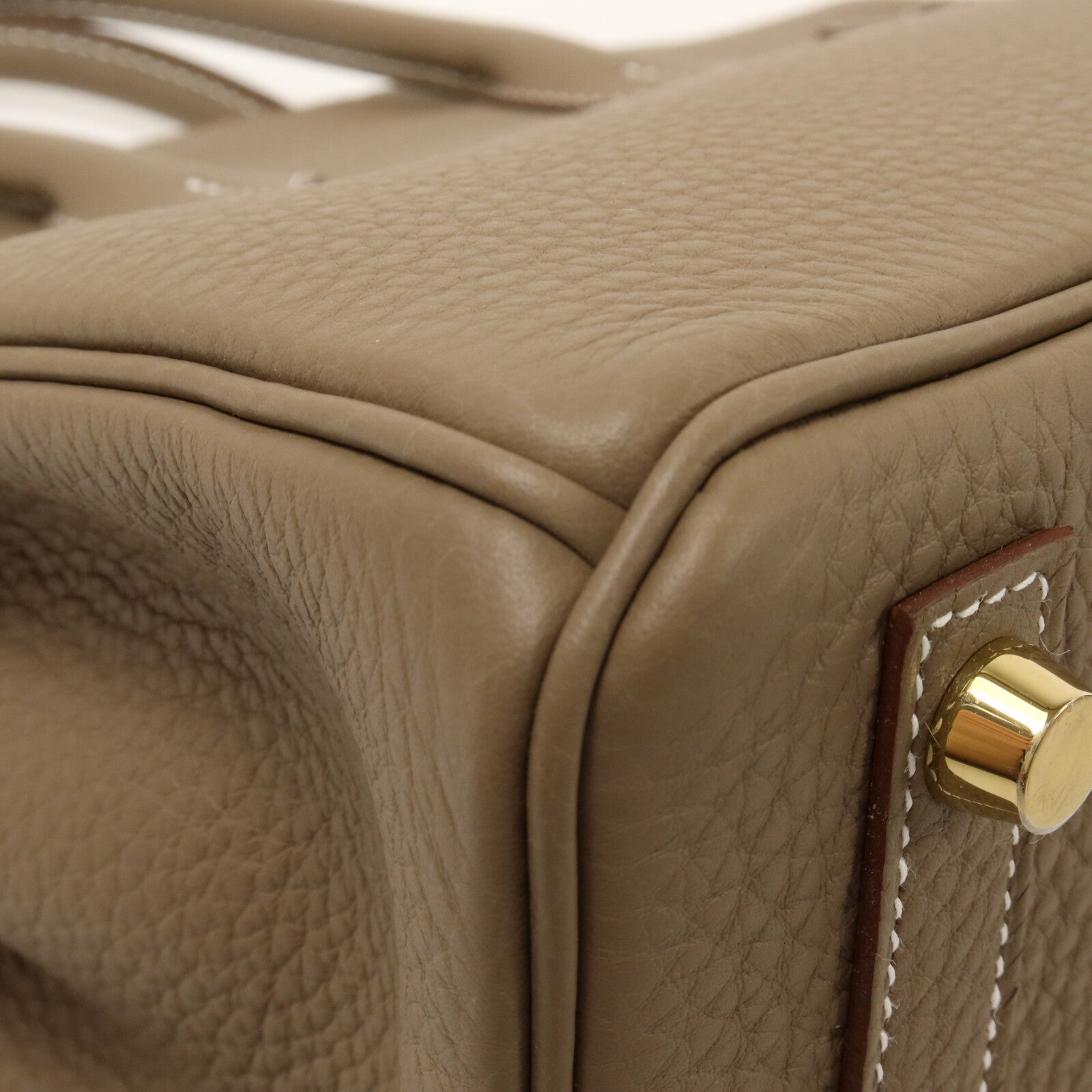 HERMES Togo皮革Birkin 25手挽袋Etoupe