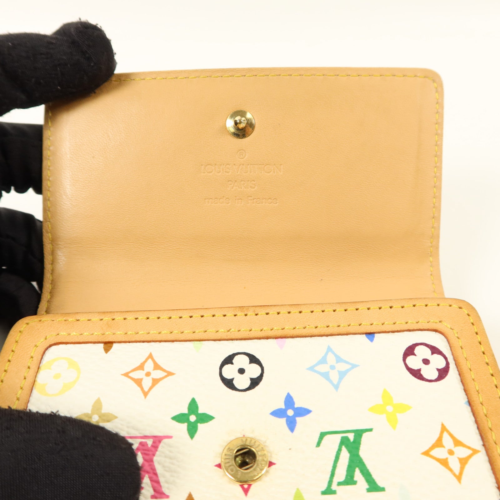 LOUIS VUITTON Monogram Multicolore Porte Monnaie Billet Carte Credit Wallet錢包