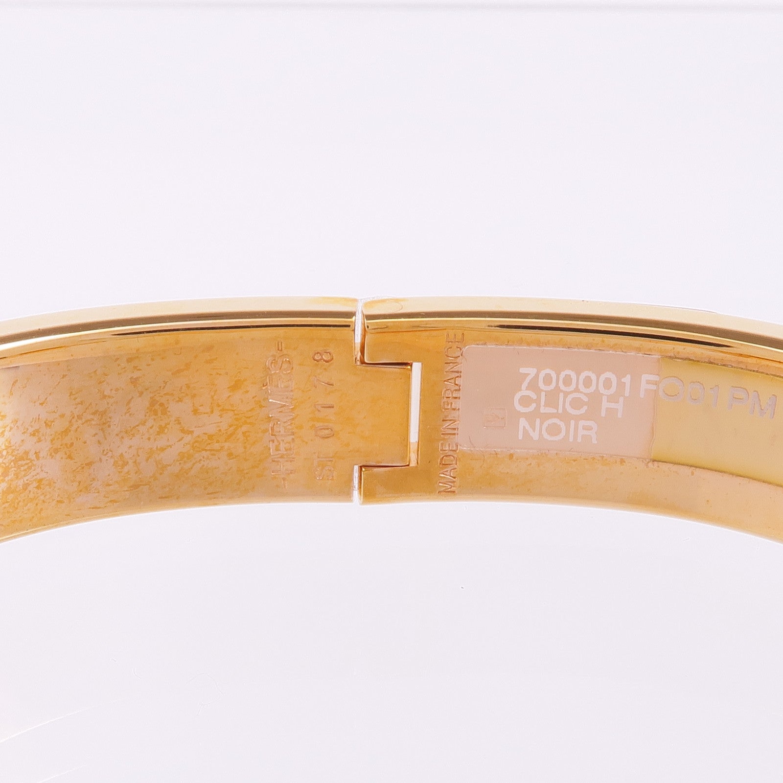 HERMES 金屬/琺瑯Clic H金扣手鐲