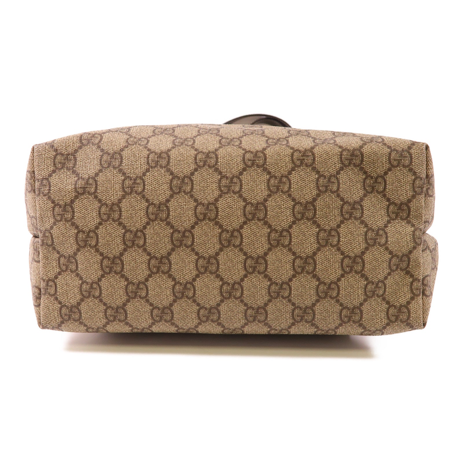 GUCCI GG SHW Tote Bag 189896 Coated Canvas Brown