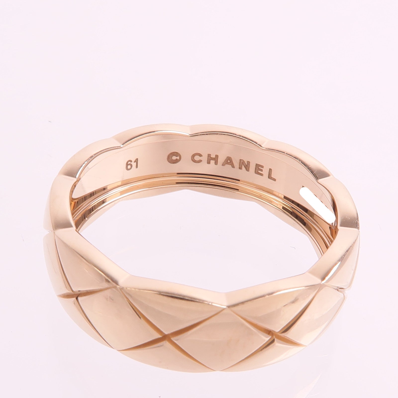 CHANEL 18K玫瑰金Coco Crush Ring戒指