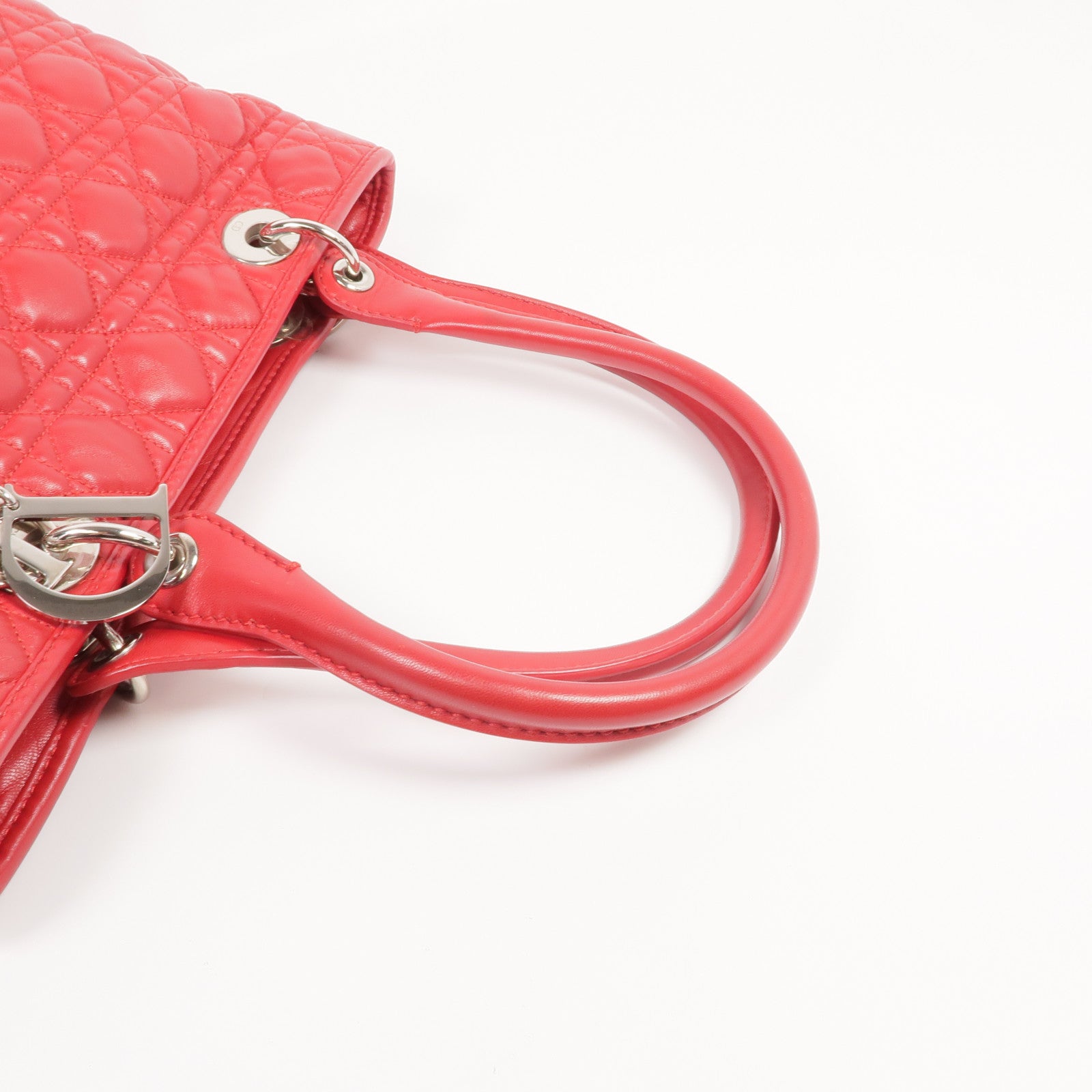 Dior 皮革Shoulder Bag/Handbag銀扣肩背袋/手挽袋