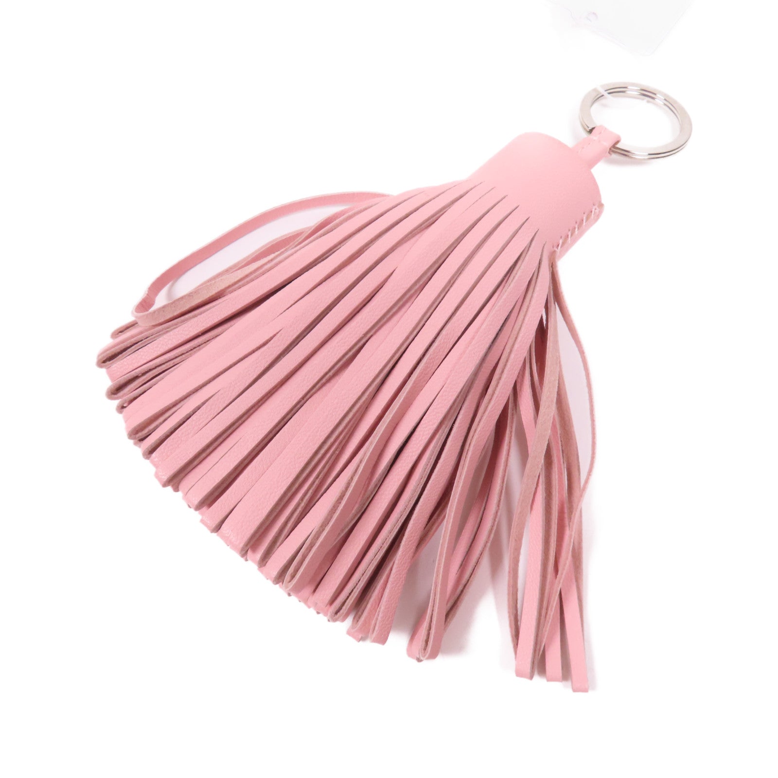 HERMES Swift皮革Carmen GM銀扣掛飾3Q Rose Sakura