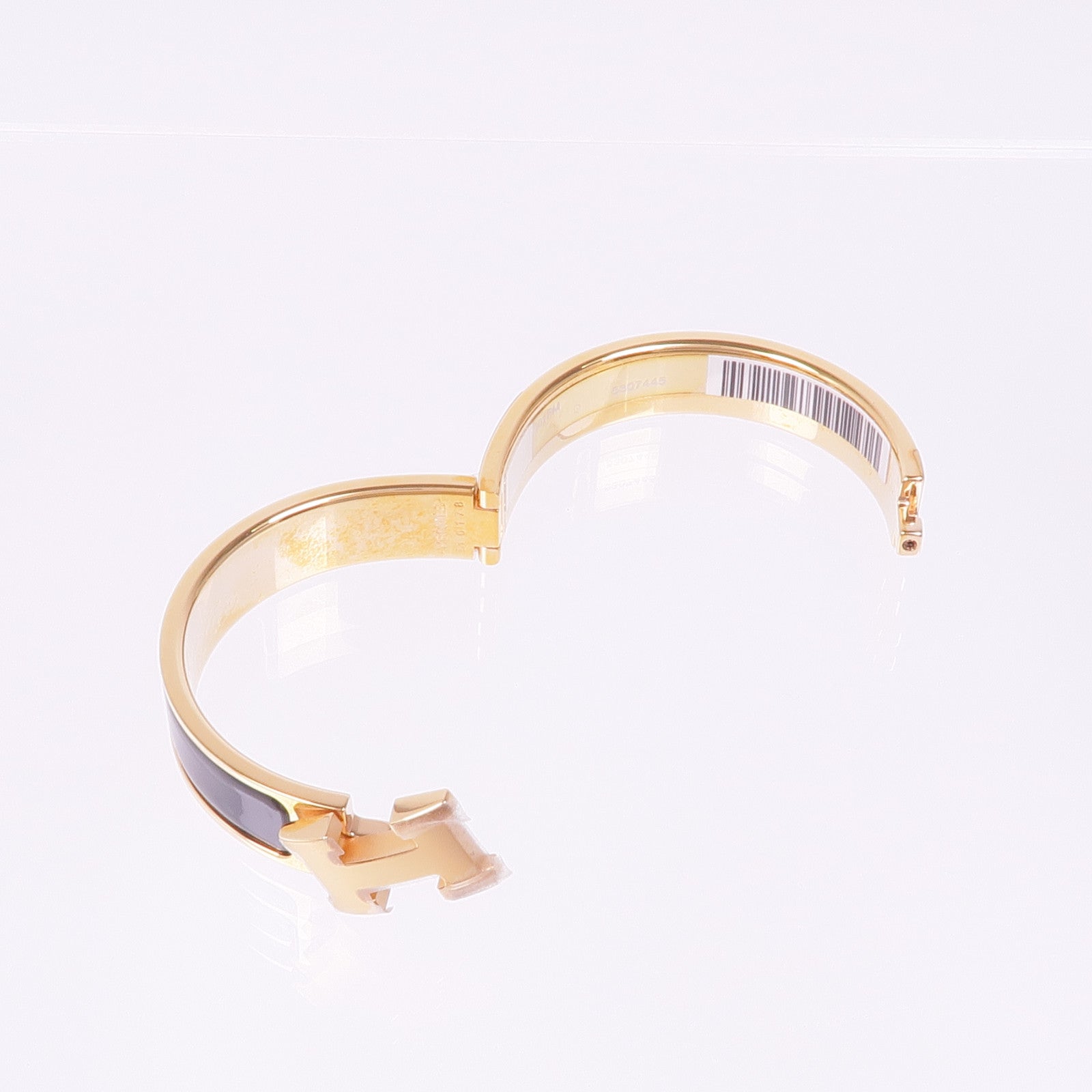 HERMES 金屬/琺瑯Clic H金扣手鐲