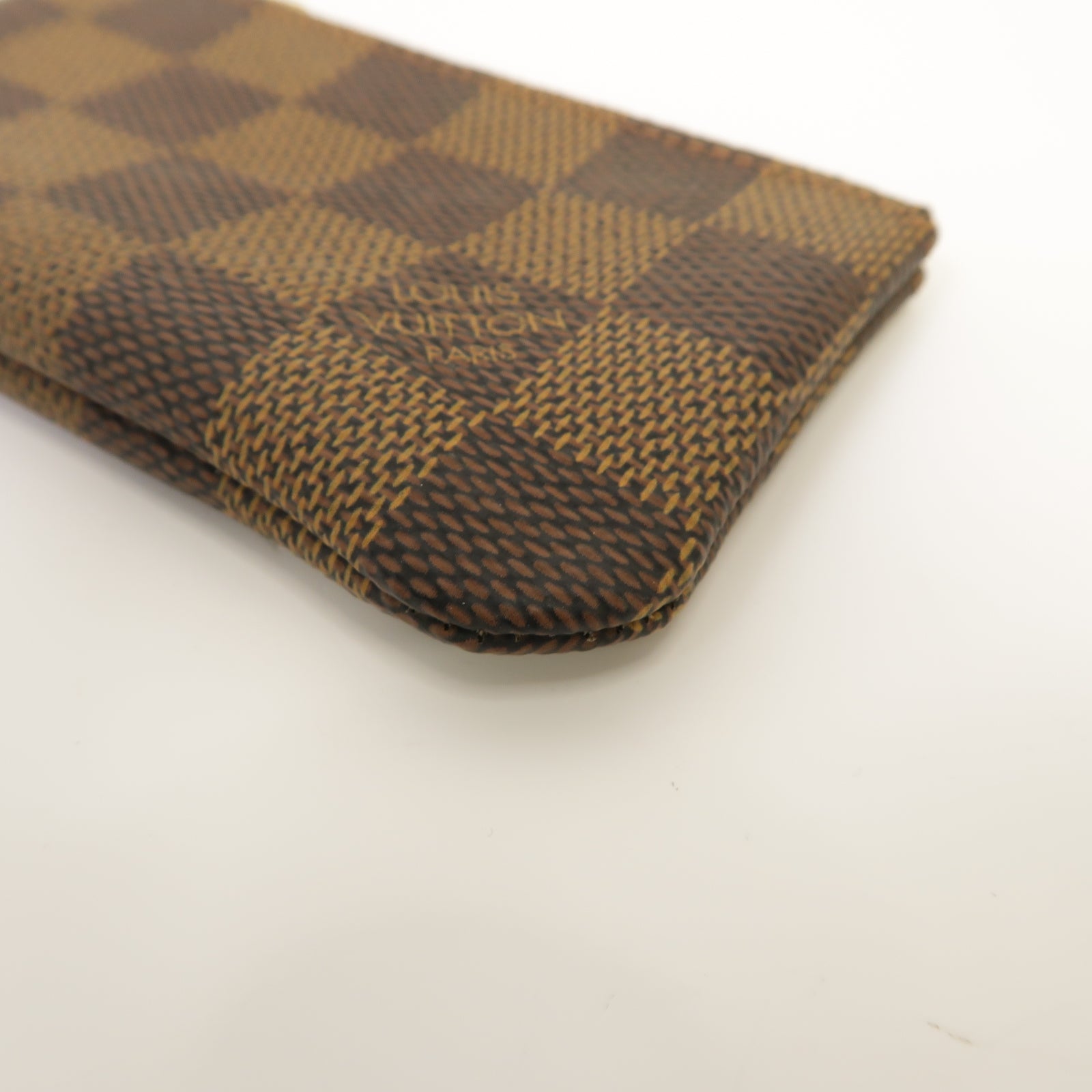 LOUIS VUITTON Damier Key & Coin Pouch金扣鑰匙零錢包啡色