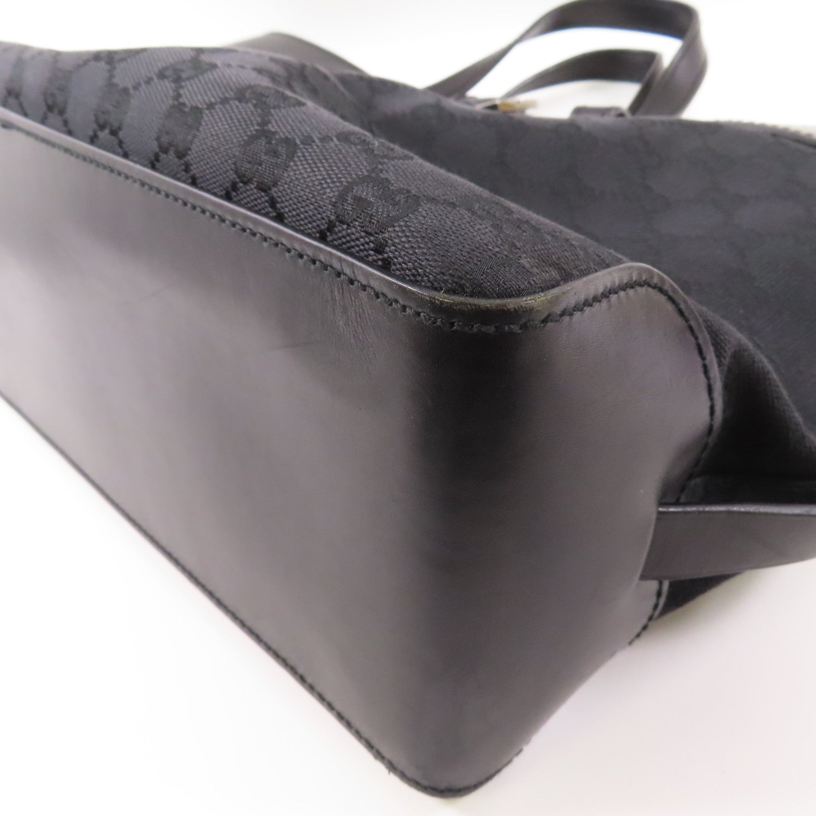 GUCCI 帆布Hand Bag銀扣手挽袋
