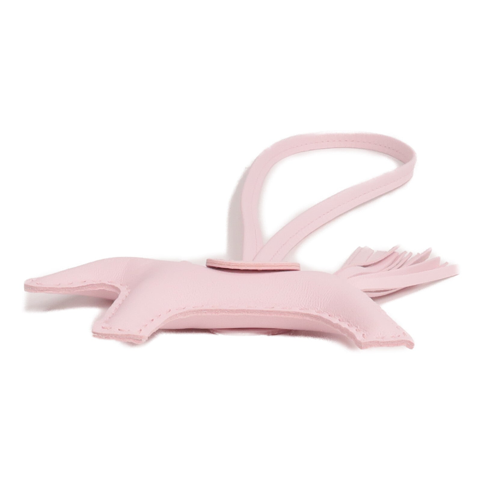 HERMES Milo皮革Rodeo PM掛飾Mauve Pale