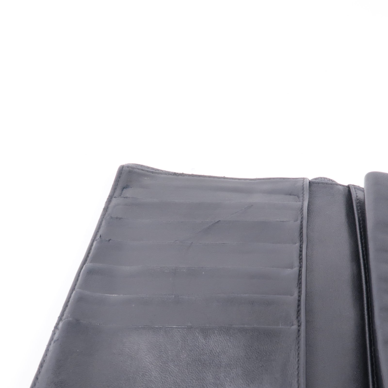 CHANEL 牛皮皮革Long Wallet金扣長錢包