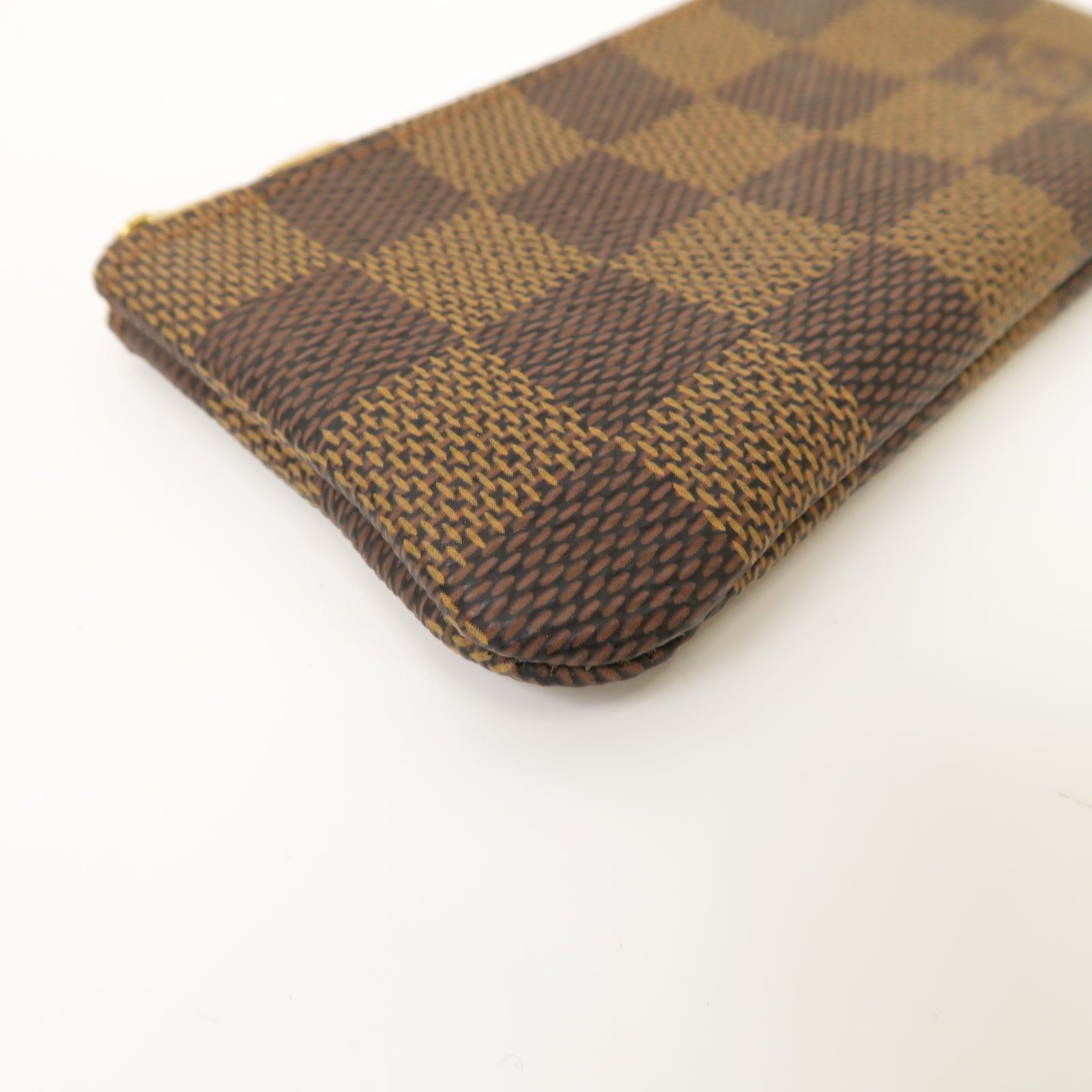 LOUIS VUITTON Damier Key & Coin Pouch金扣鑰匙零錢包啡色