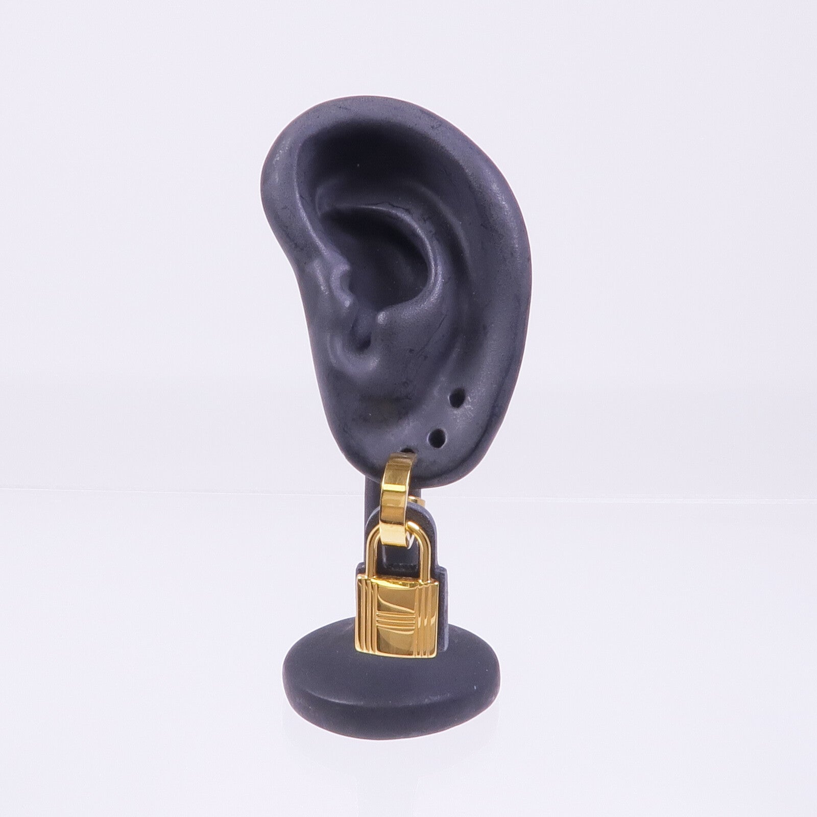HERMES 金屬/皮革O'Kelly Earrings耳環
