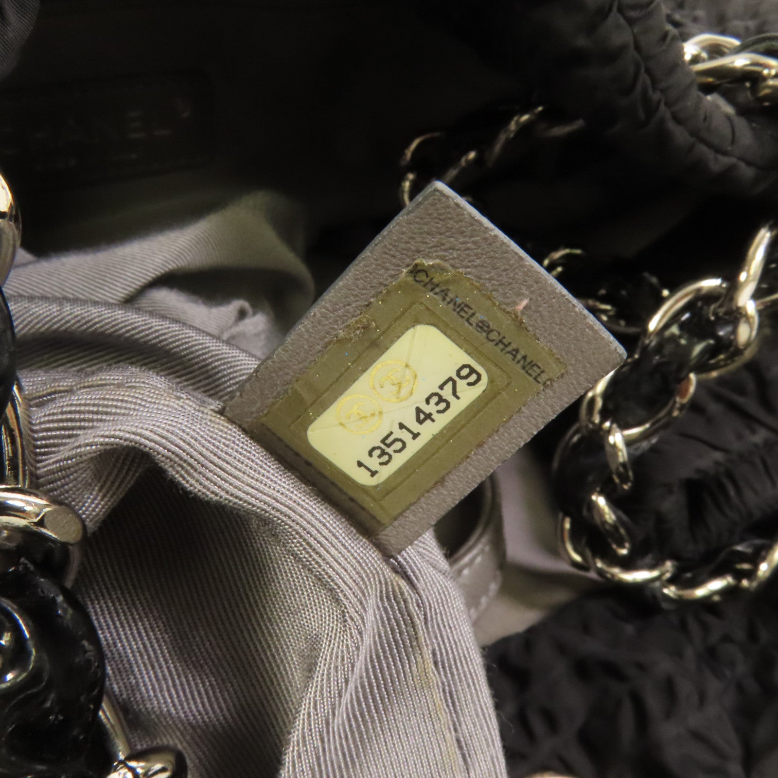 CHANEL 尼龍Pre-Owned 2009 CC銀扣手挽袋