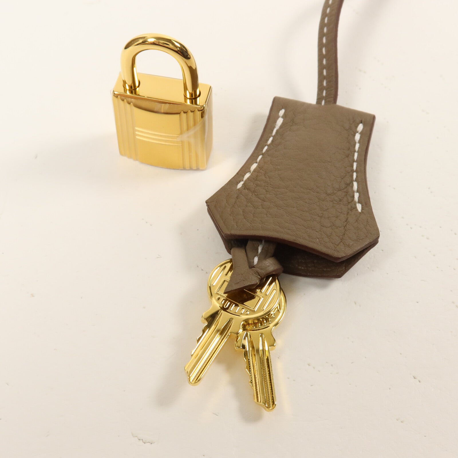 HERMES Togo皮革Birkin 25手挽袋Etoupe