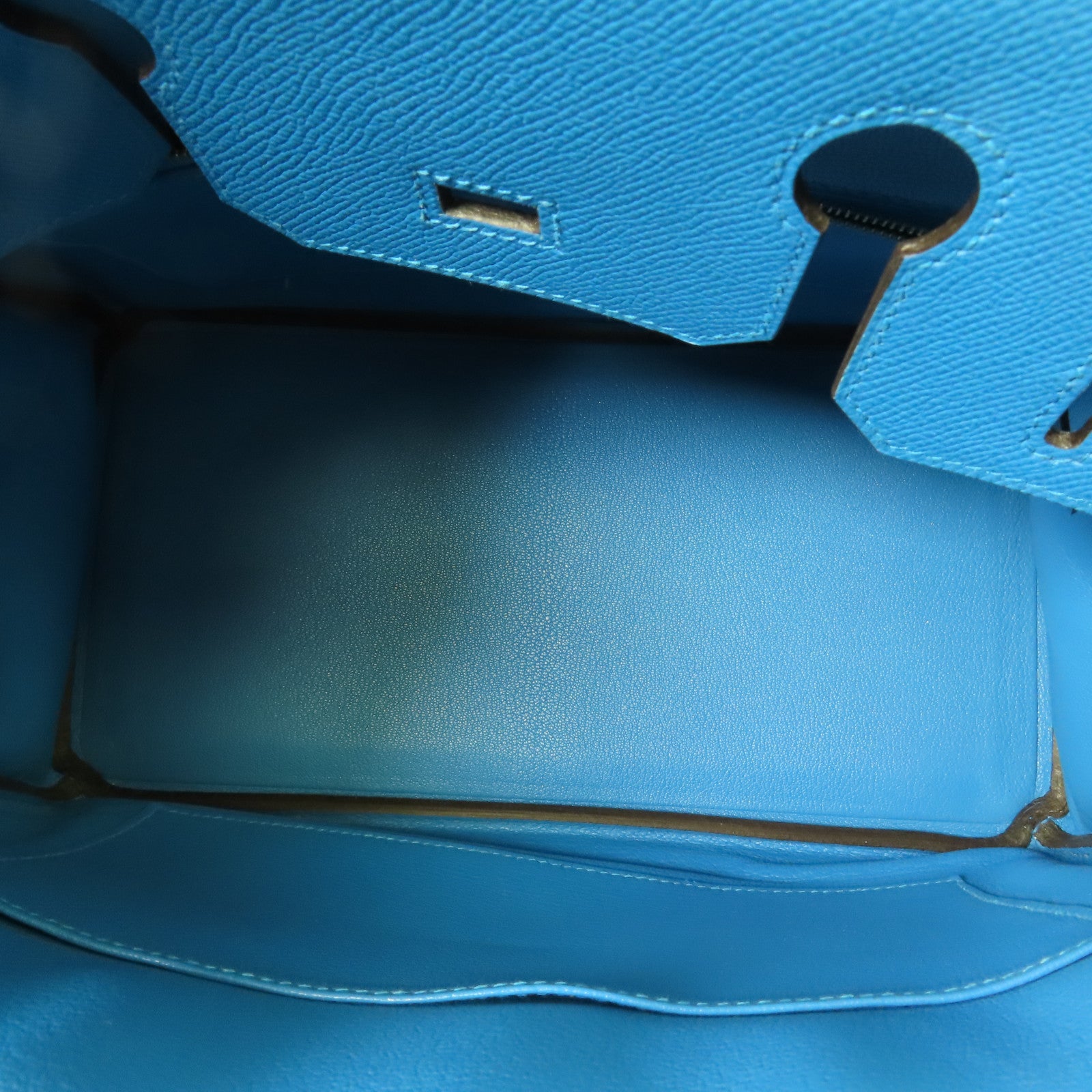 HERMES 【激減優惠】Epsom皮革Birkin 30金扣手挽袋Blue Zanzibar