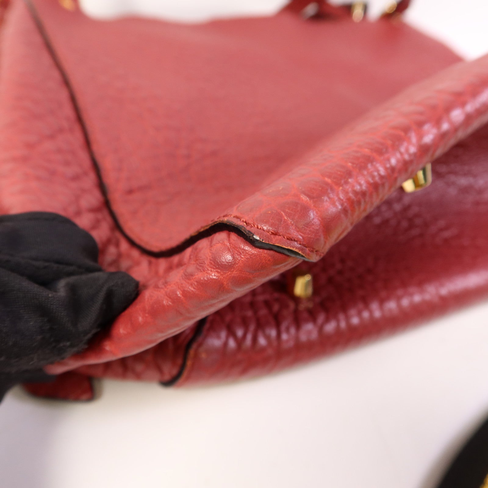 BURBERRY 牛皮皮革Shoulder Bag金扣肩背袋