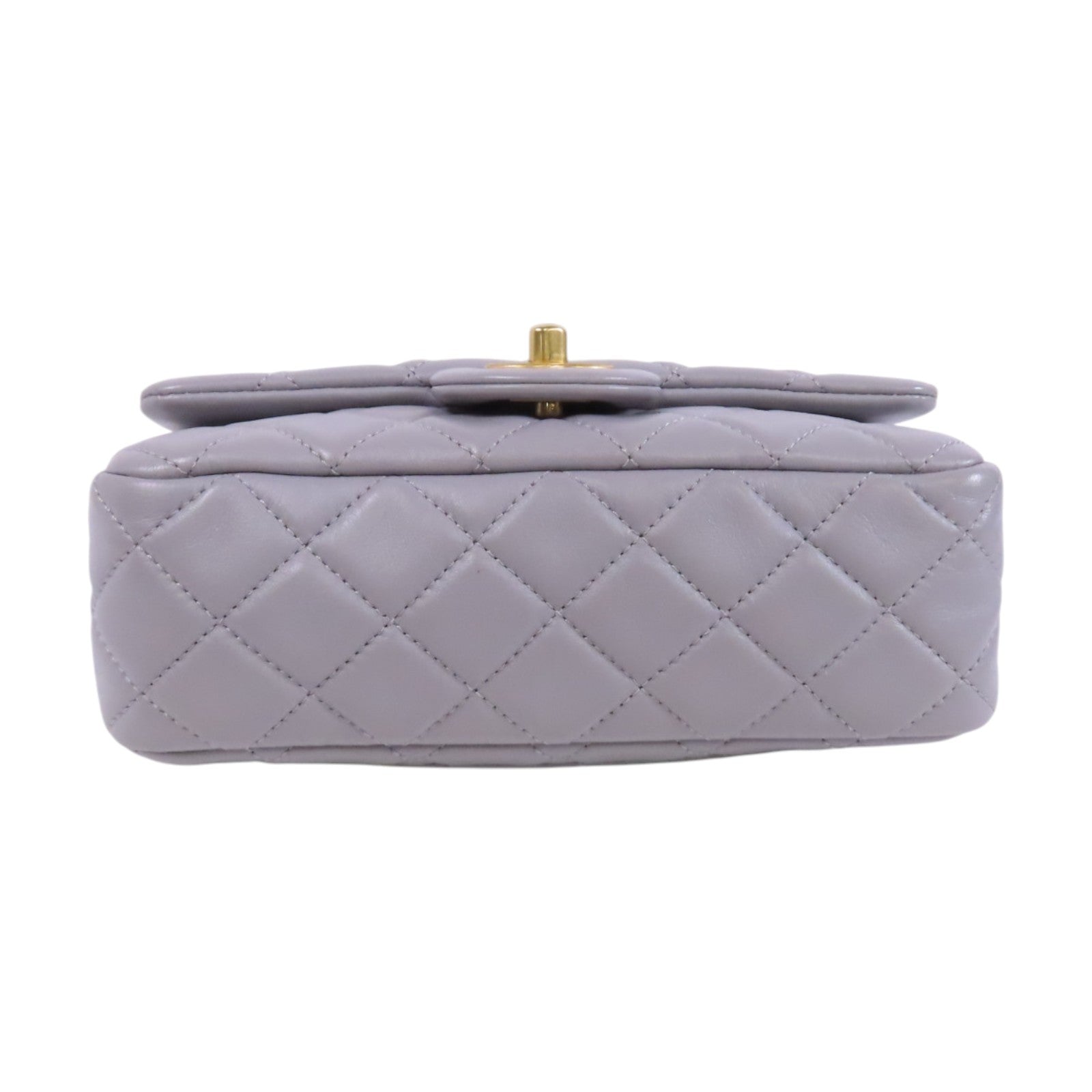 CHANEL 羊皮皮革Mini Classic 20金扣鏈帶肩背袋