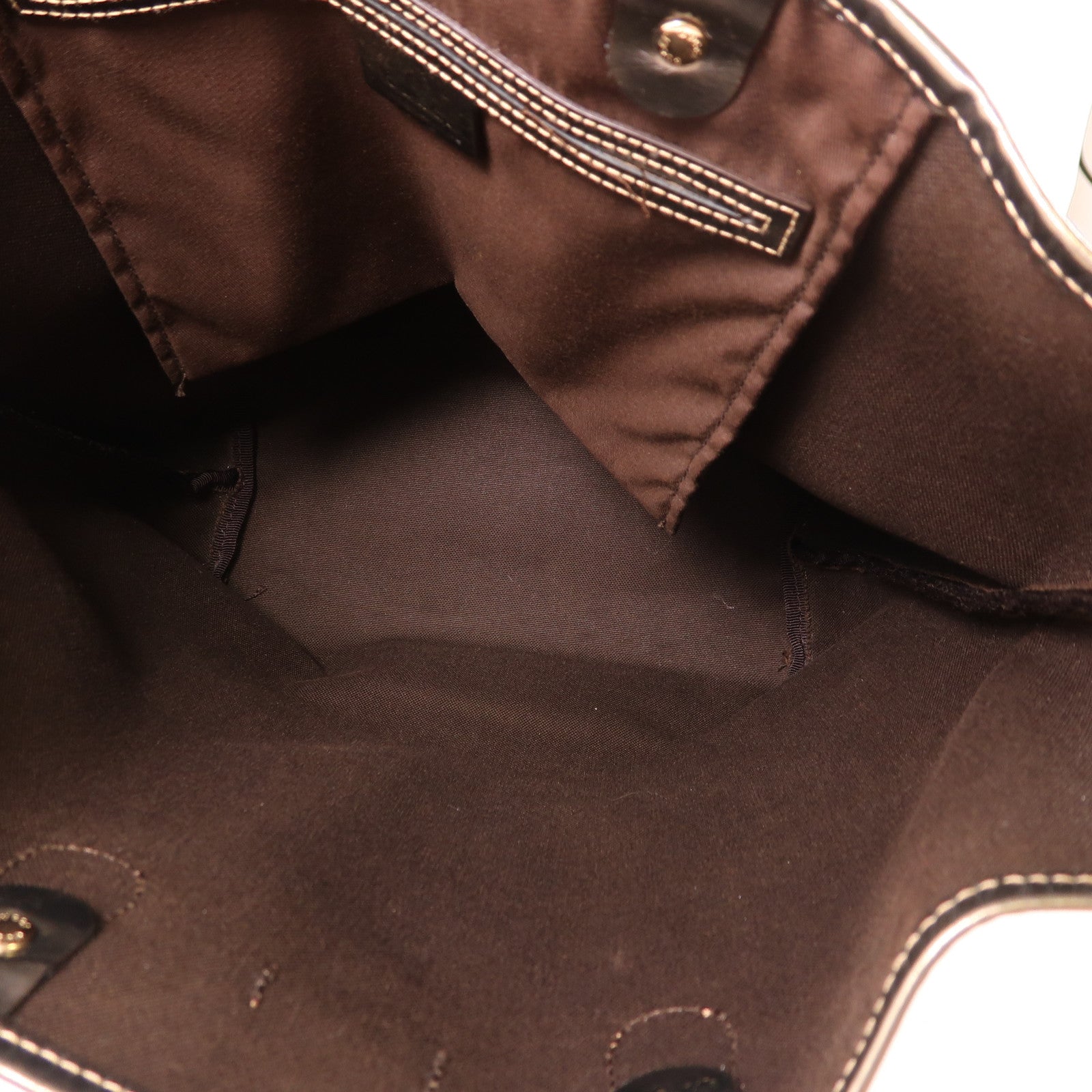 GUCCI GG SHW Tote Bag 189896 Coated Canvas Brown