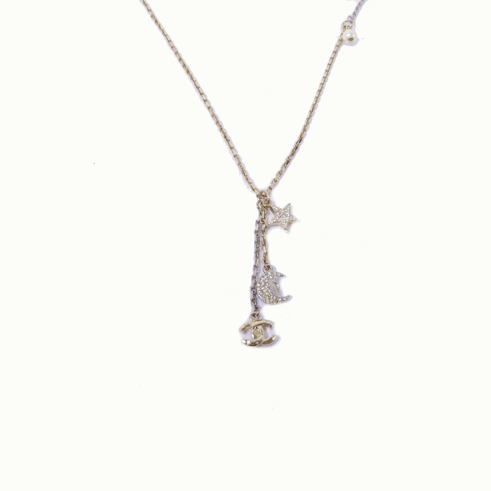CHANEL PVC/金屬Necklace項鍊透明/金色