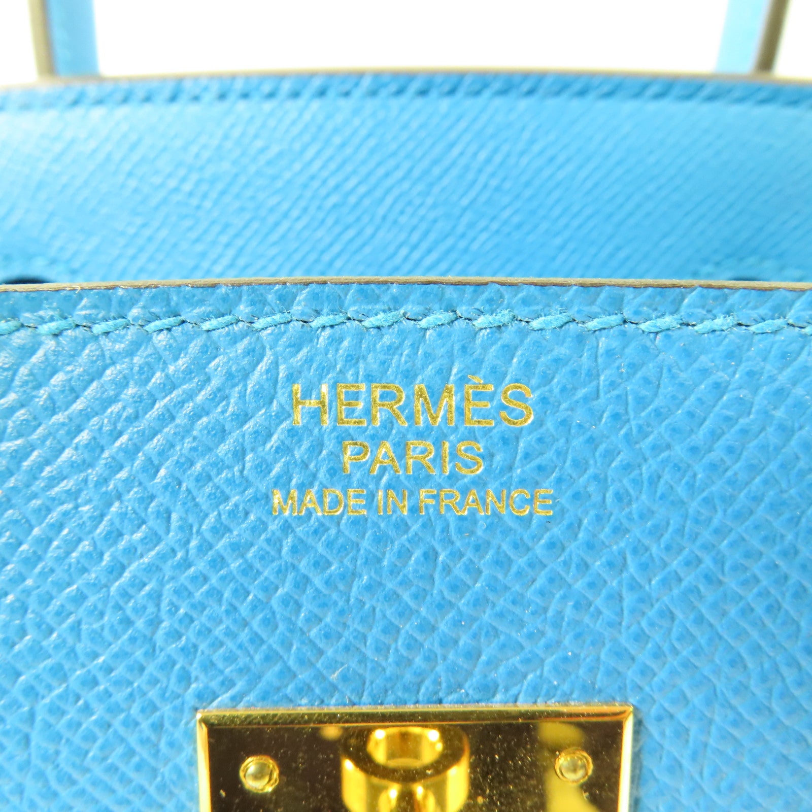 HERMES 【激減優惠】Epsom皮革Birkin 30金扣手挽袋Blue Zanzibar