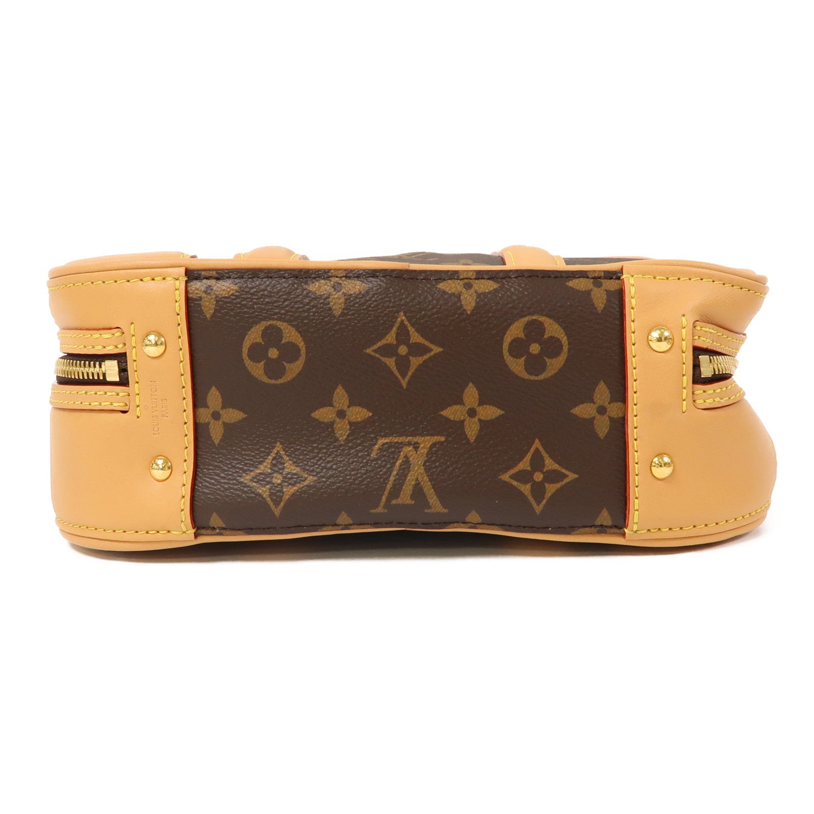 LOUIS VUITTON Monogram Valisette PM金扣手挽肩背兩用袋啡色