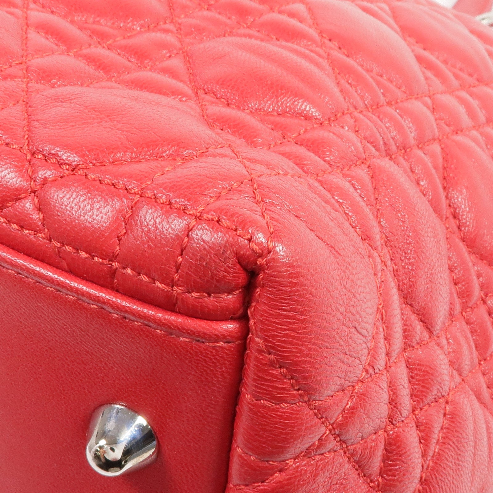 Dior 皮革Shoulder Bag/Handbag銀扣肩背袋/手挽袋