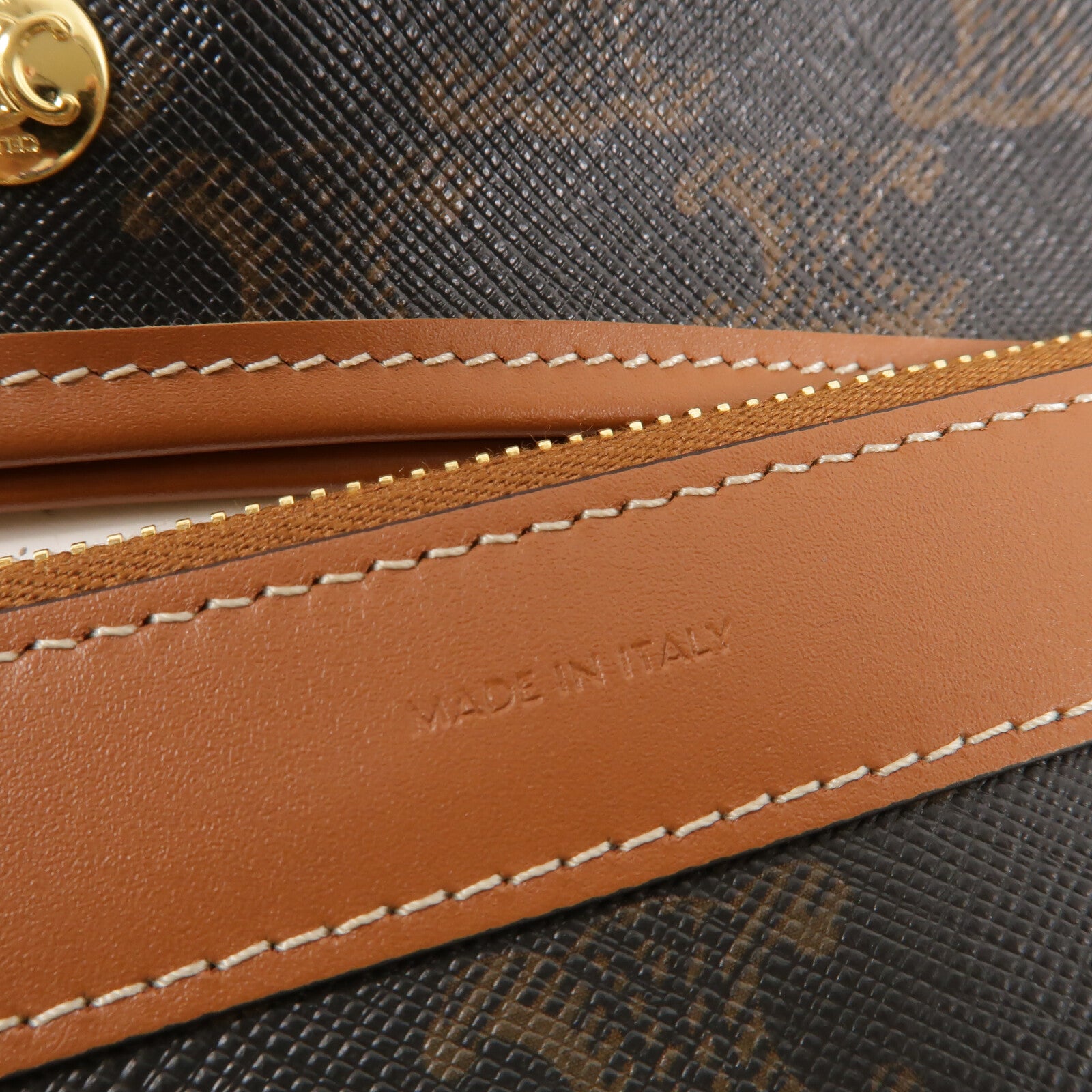 CELINE 塗層帆布/牛皮皮革Soft Shopper肩背袋