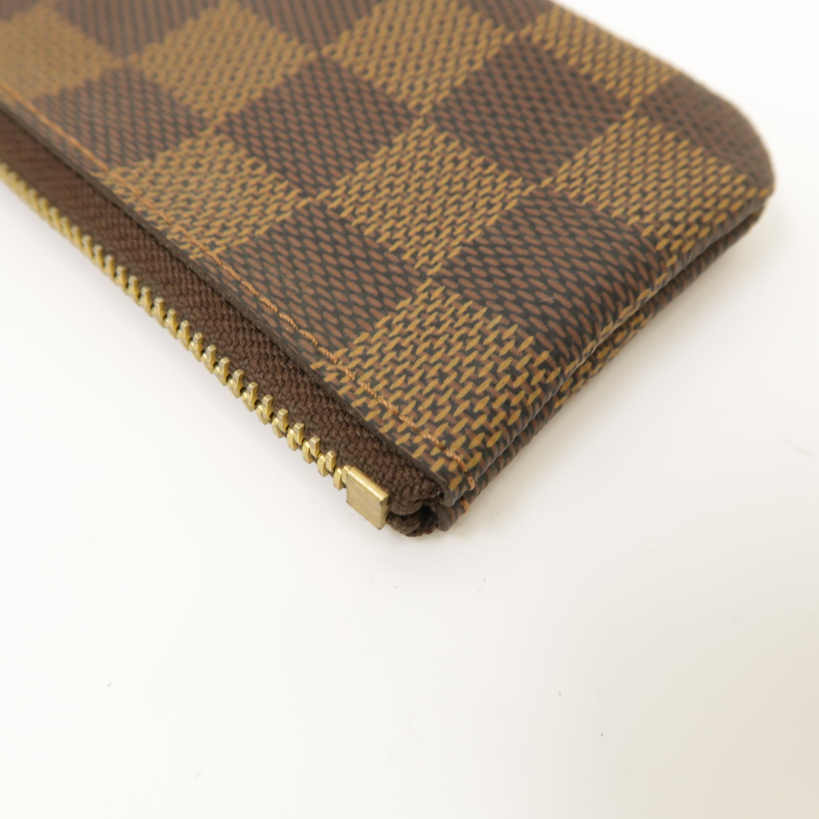 LOUIS VUITTON Damier Key & Coin Pouch金扣鑰匙零錢包啡色