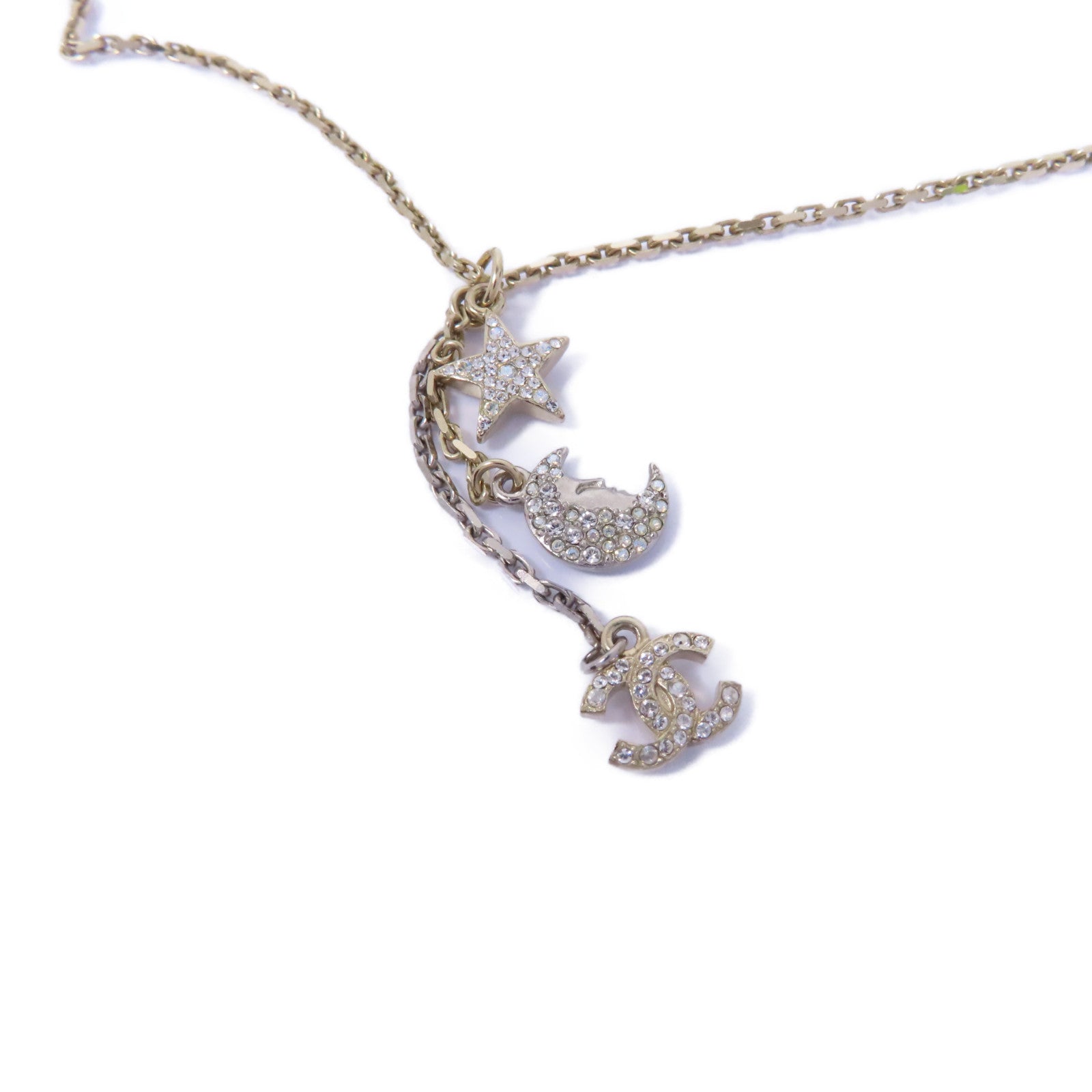 CHANEL PVC/金屬Necklace項鍊透明/金色