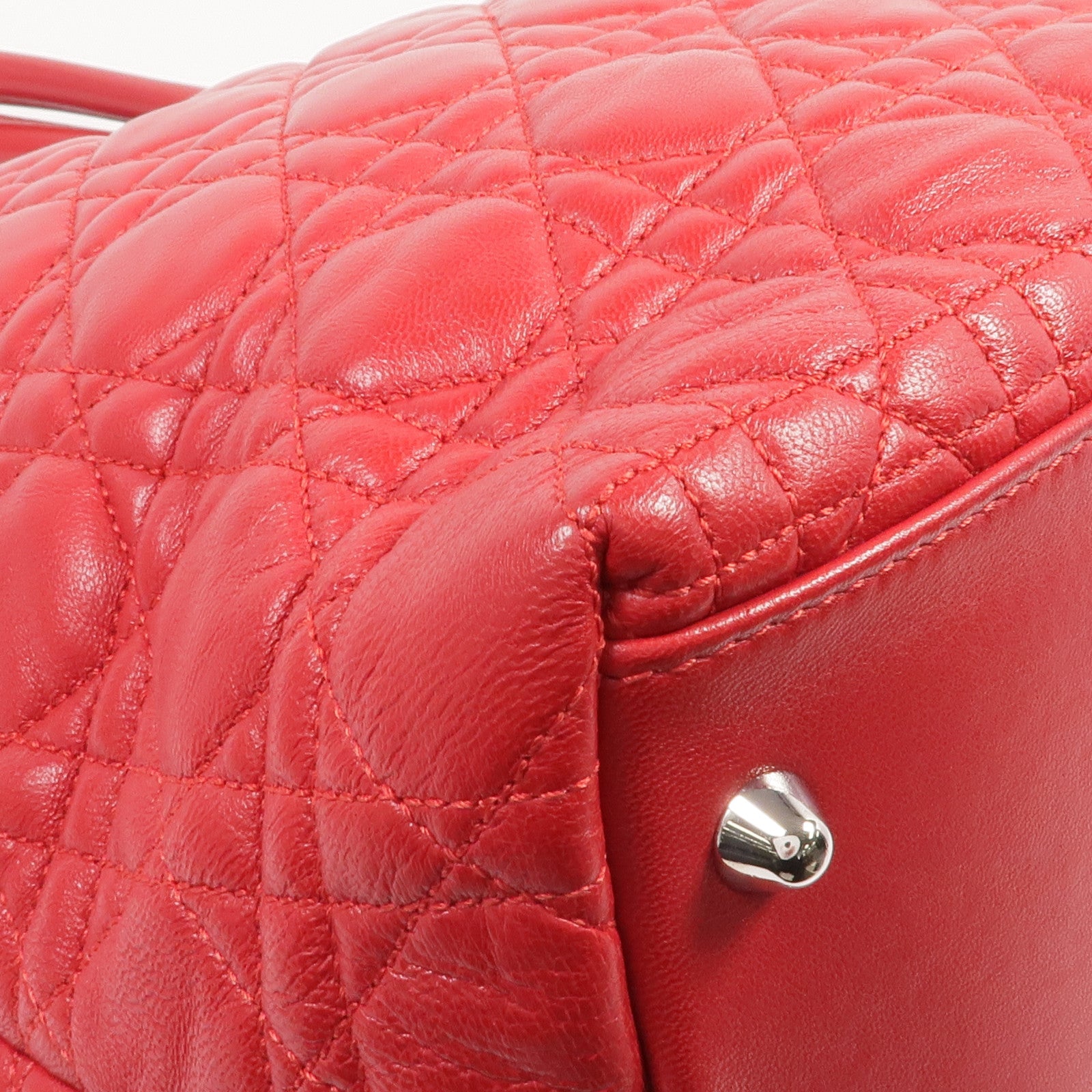 Dior 皮革Shoulder Bag/Handbag銀扣肩背袋/手挽袋