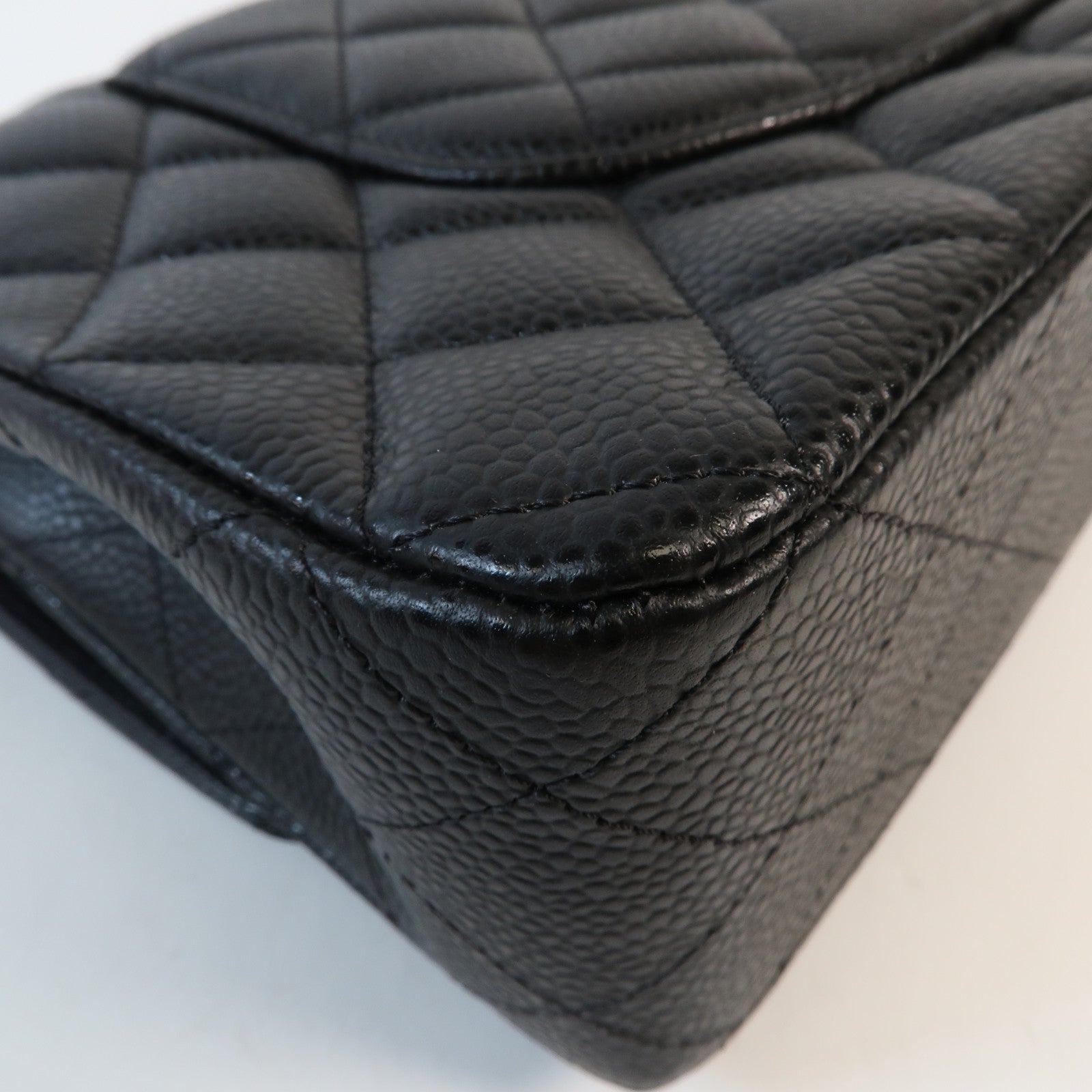 CHANEL 牛皮皮革Classic 25銀扣鏈帶肩背袋