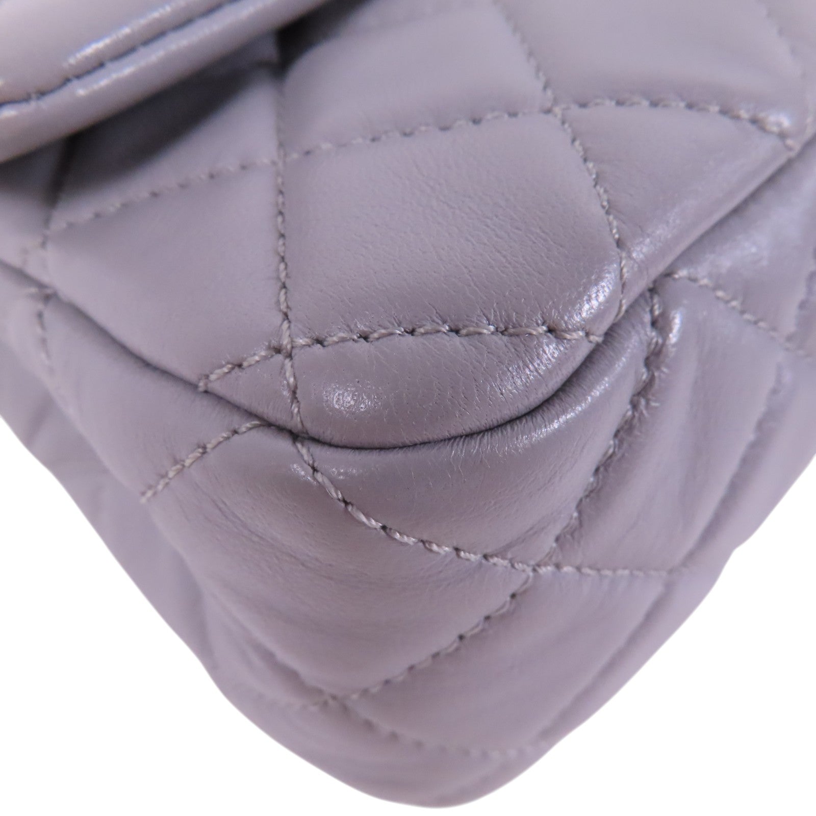 CHANEL 羊皮皮革Mini Classic 20金扣鏈帶肩背袋