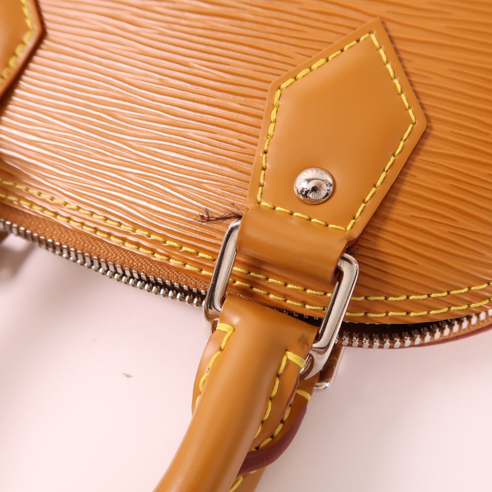 LOUIS VUITTON Epi Alma BB銀扣手挽肩背兩用袋