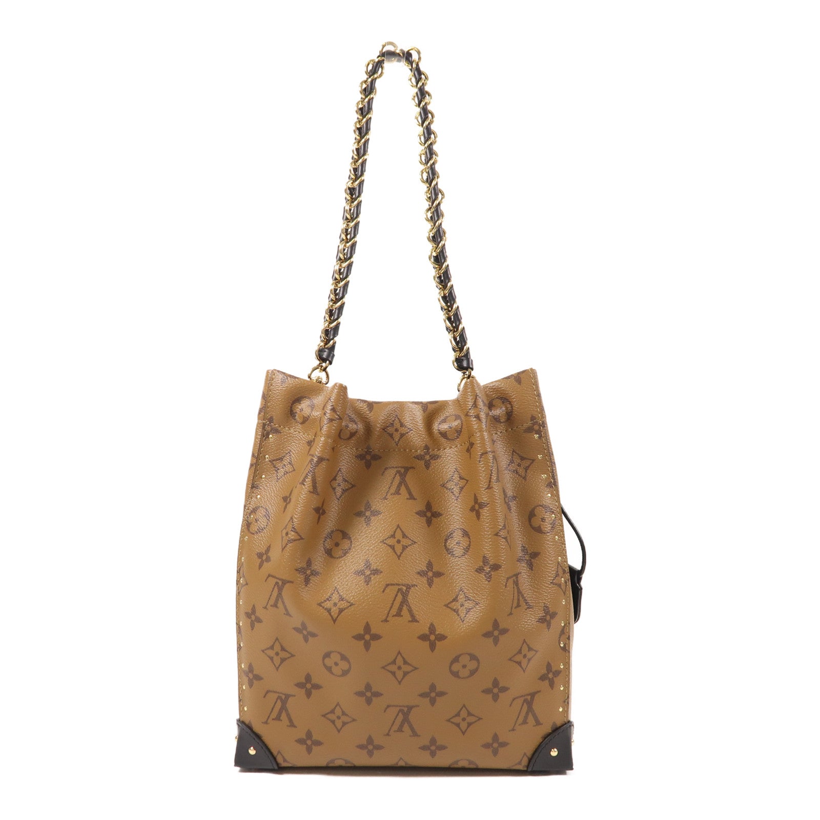 LOUIS VUITTON Monogram Reverse Noe Trunk PM手挽肩背兩用袋