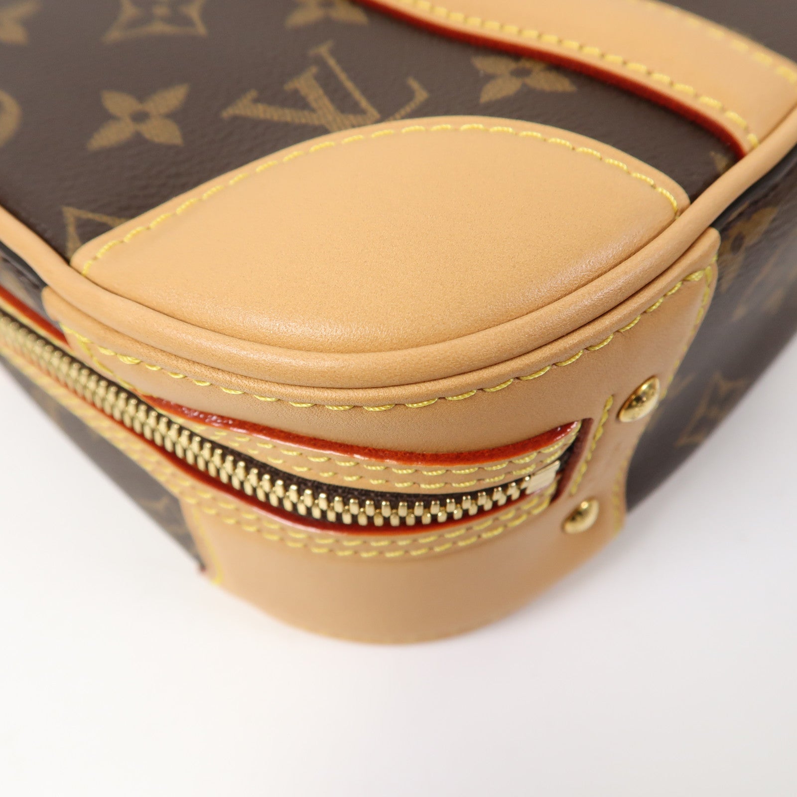 LOUIS VUITTON Monogram Valisette PM金扣手挽肩背兩用袋啡色