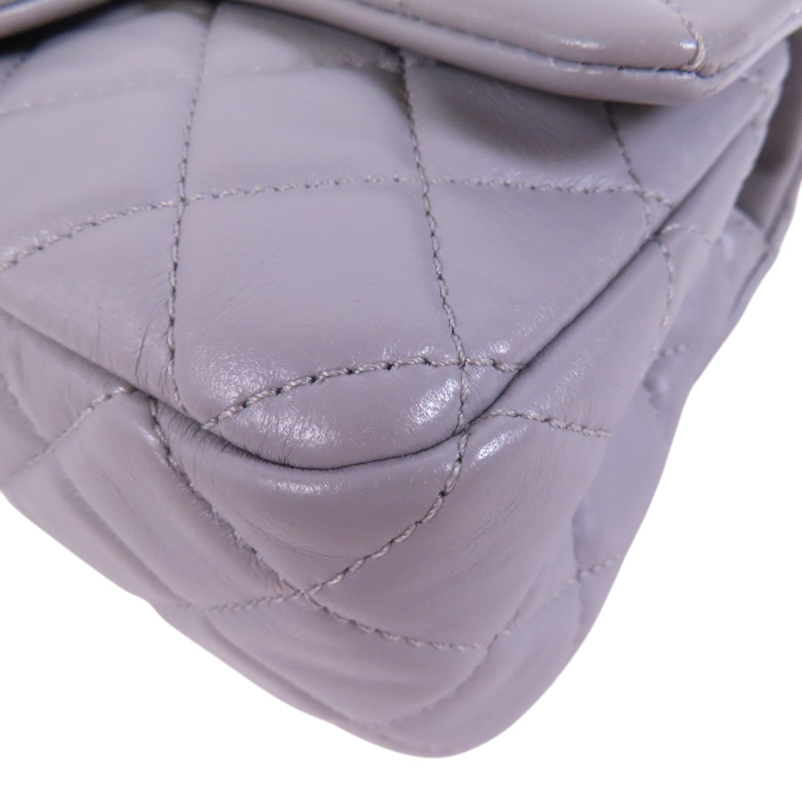 CHANEL 羊皮皮革Mini Classic 20金扣鏈帶肩背袋