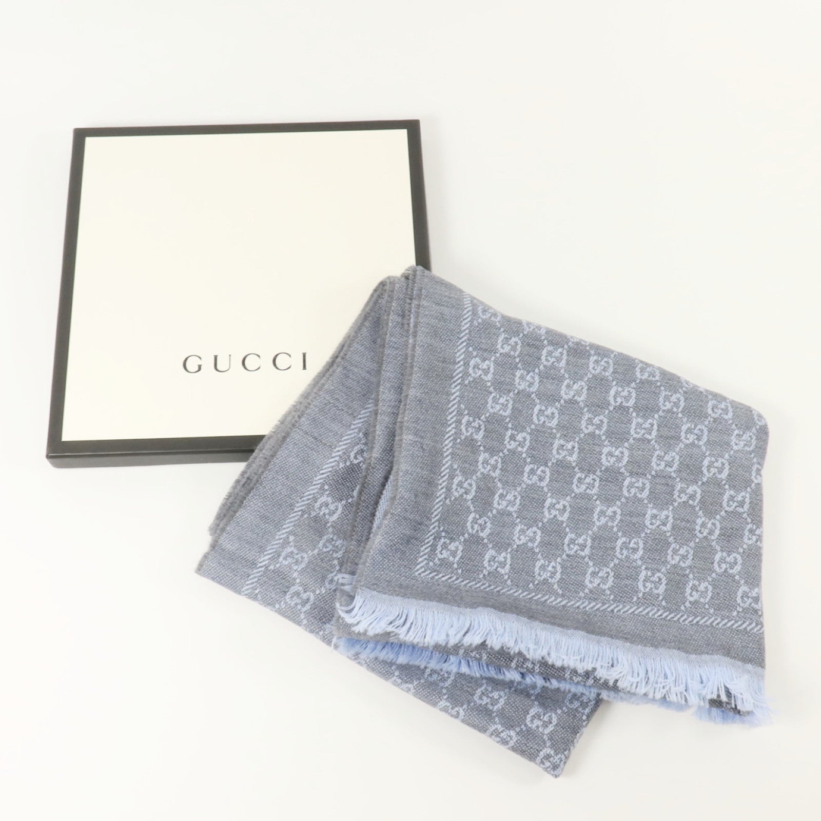 GUCCI 羊毛Scarf 140x48cm圍巾