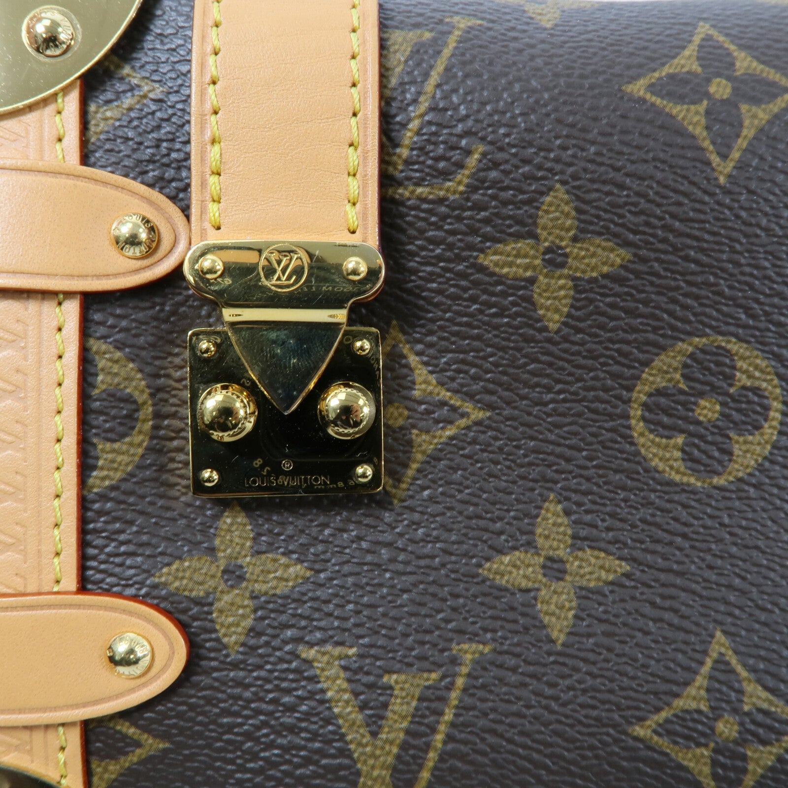 LOUIS VUITTON Monogram Side Trunk PM手挽肩背兩用袋