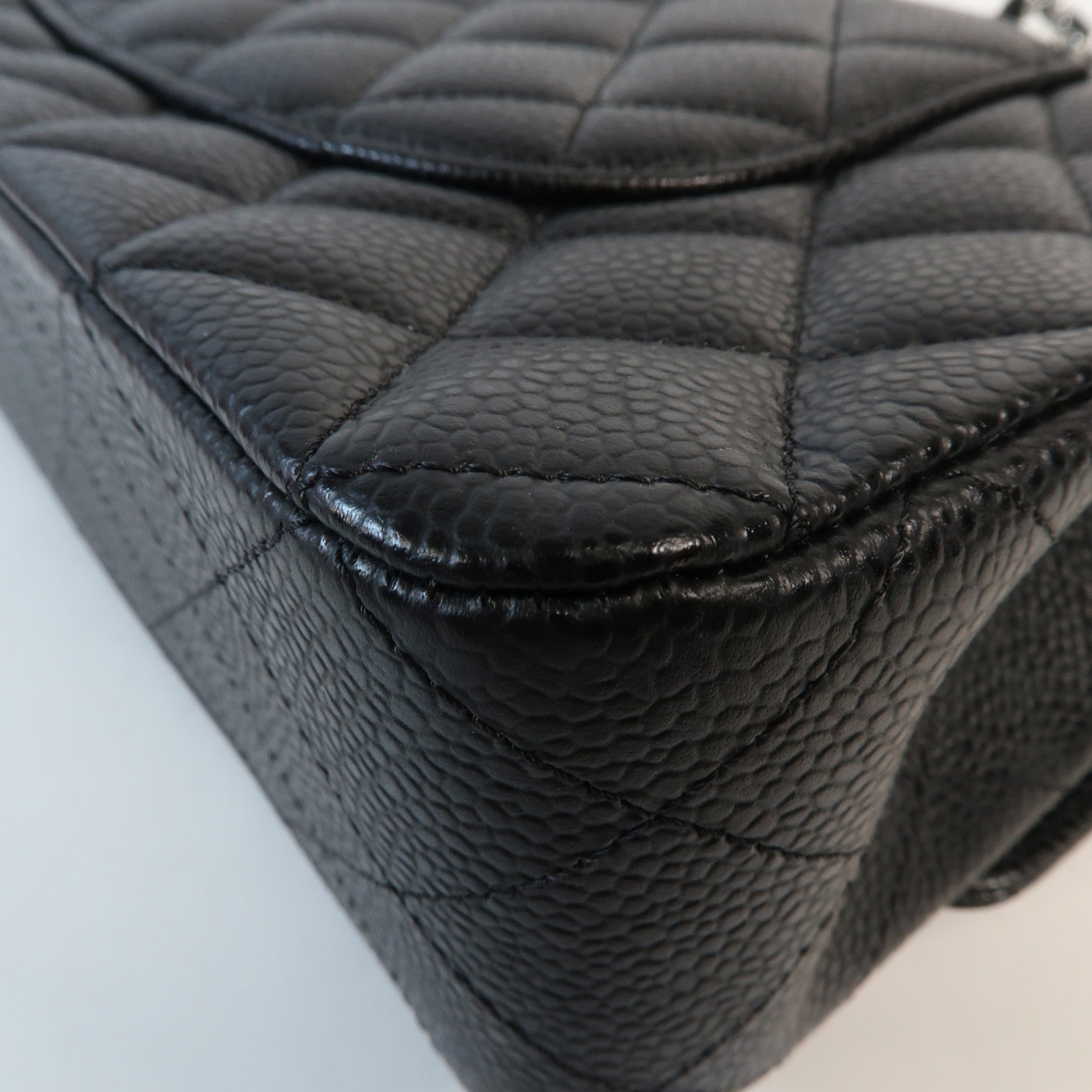 CHANEL 牛皮皮革Classic 25銀扣鏈帶肩背袋