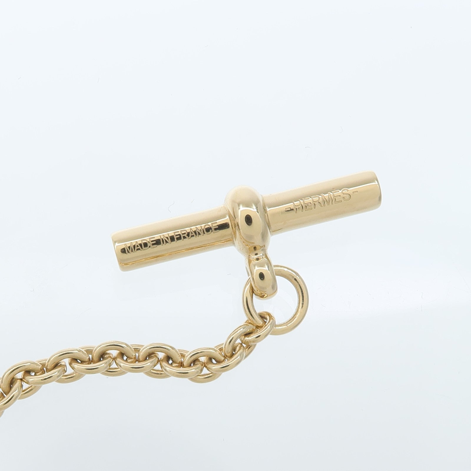 HERMES 水牛角/金屬Eurydice Pendant Small項鍊