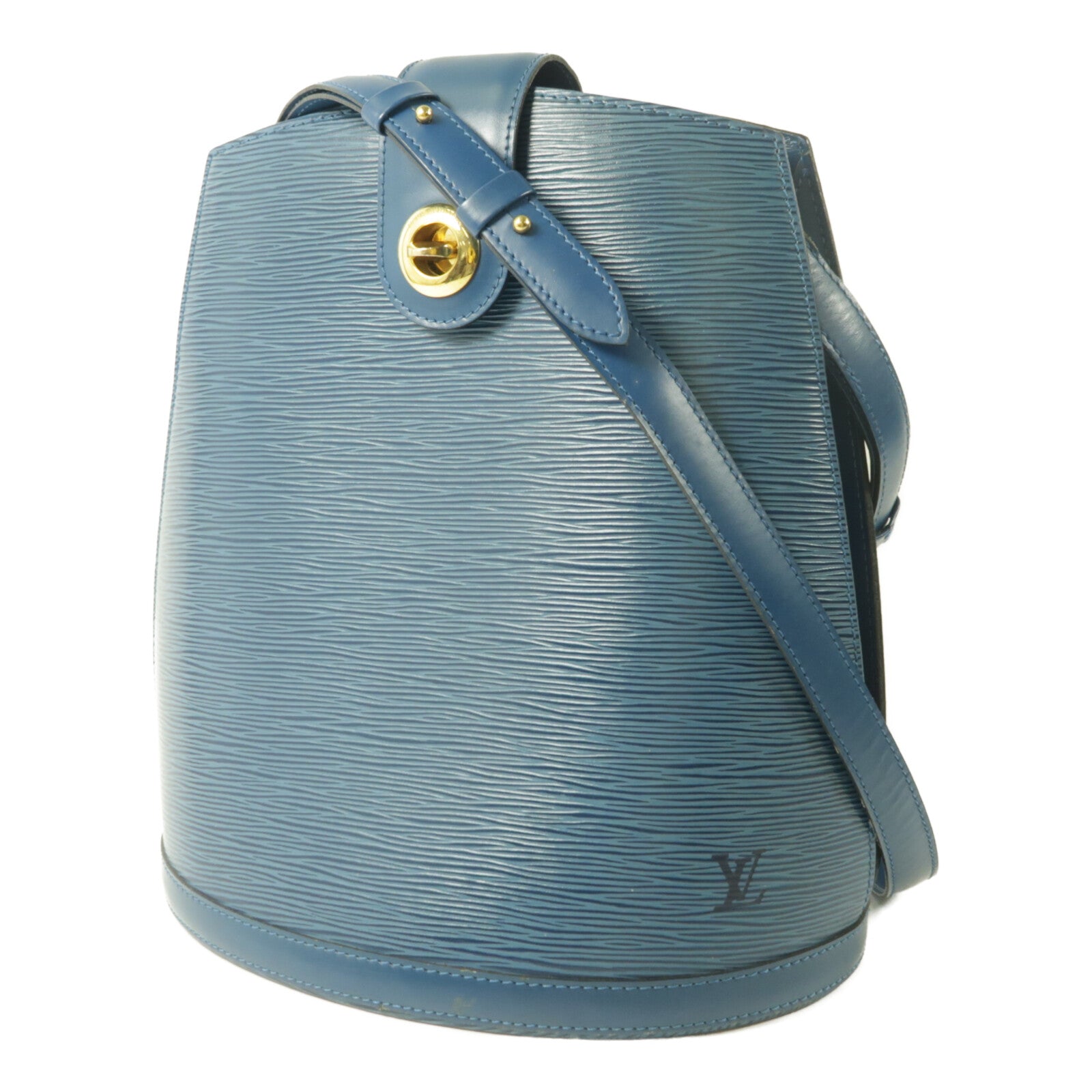 LOUIS VUITTON Epi 1993 Blue Epi Cluny肩背袋