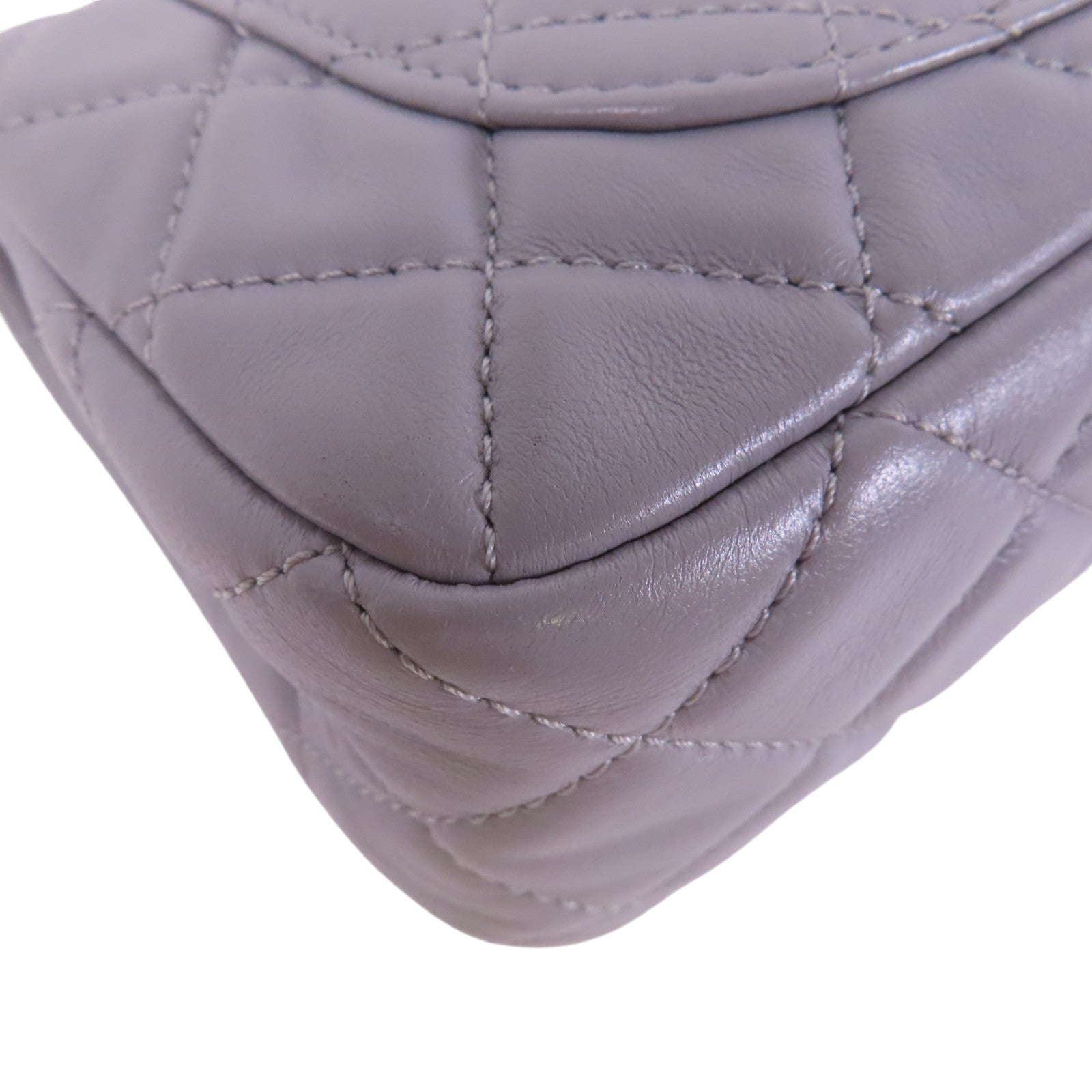 CHANEL 羊皮皮革Mini Classic 20金扣鏈帶肩背袋