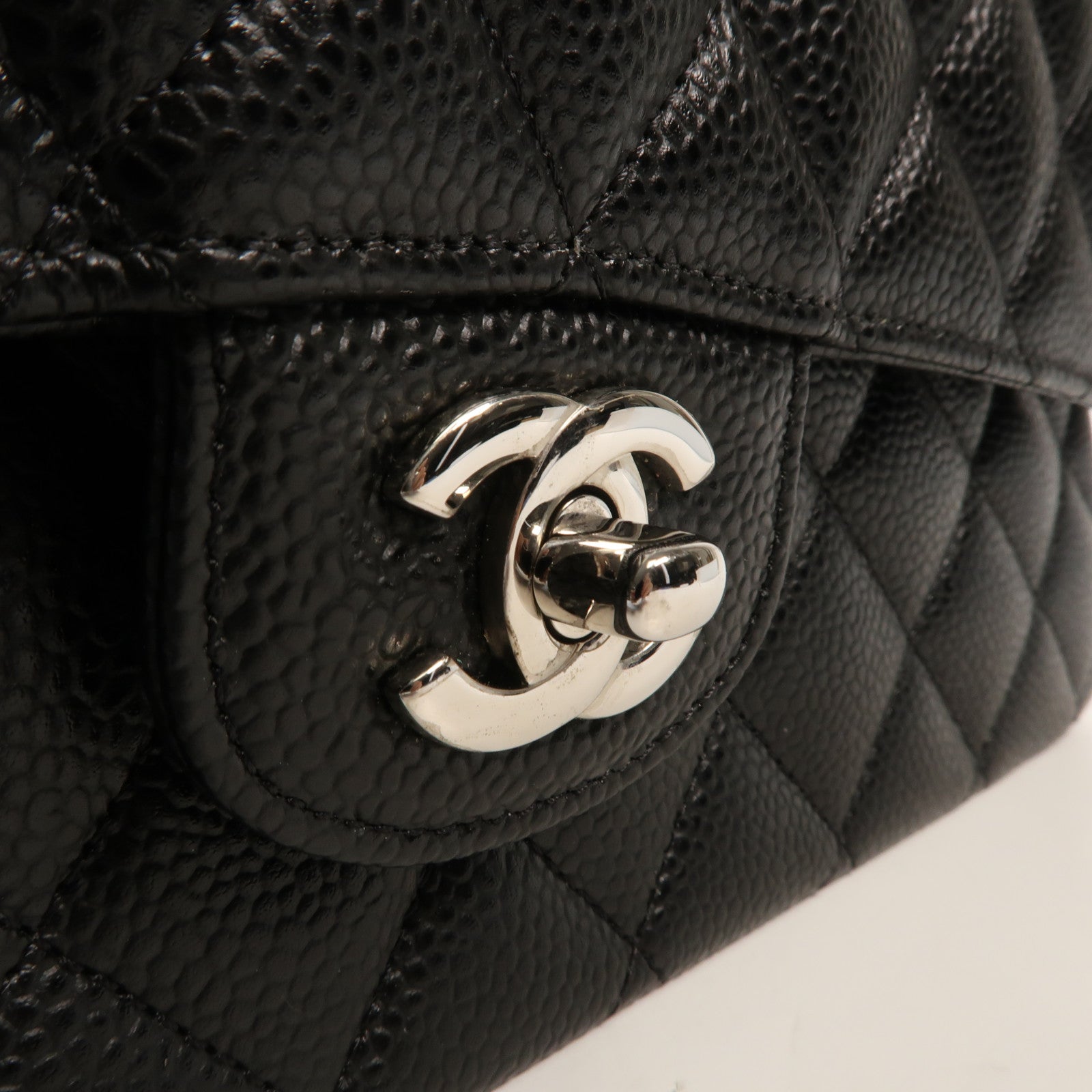 CHANEL 牛皮皮革Classic 25銀扣鏈帶肩背袋