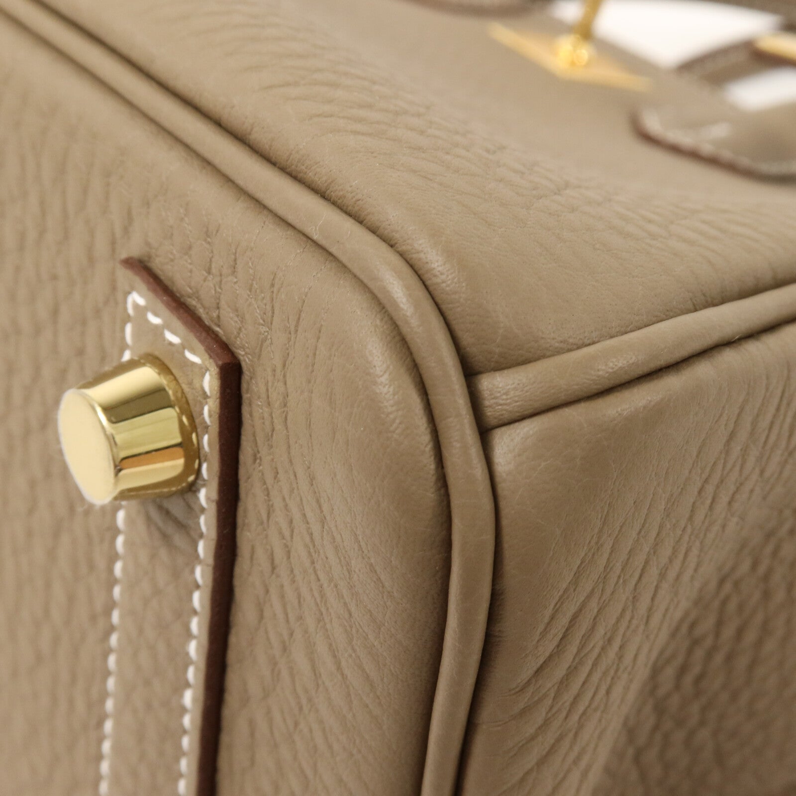 HERMES Togo皮革Birkin 25手挽袋Etoupe