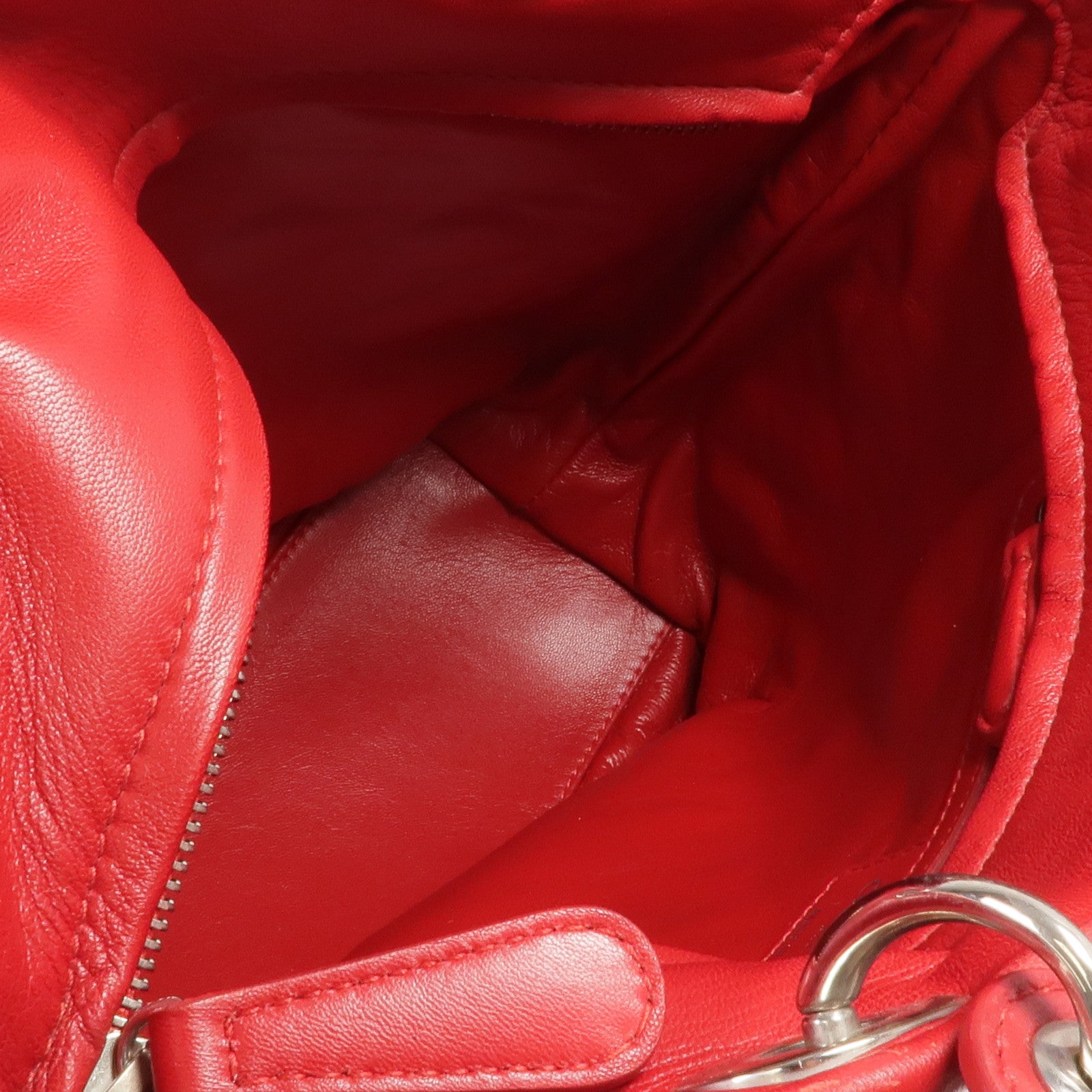 Dior 皮革Shoulder Bag/Handbag銀扣肩背袋/手挽袋