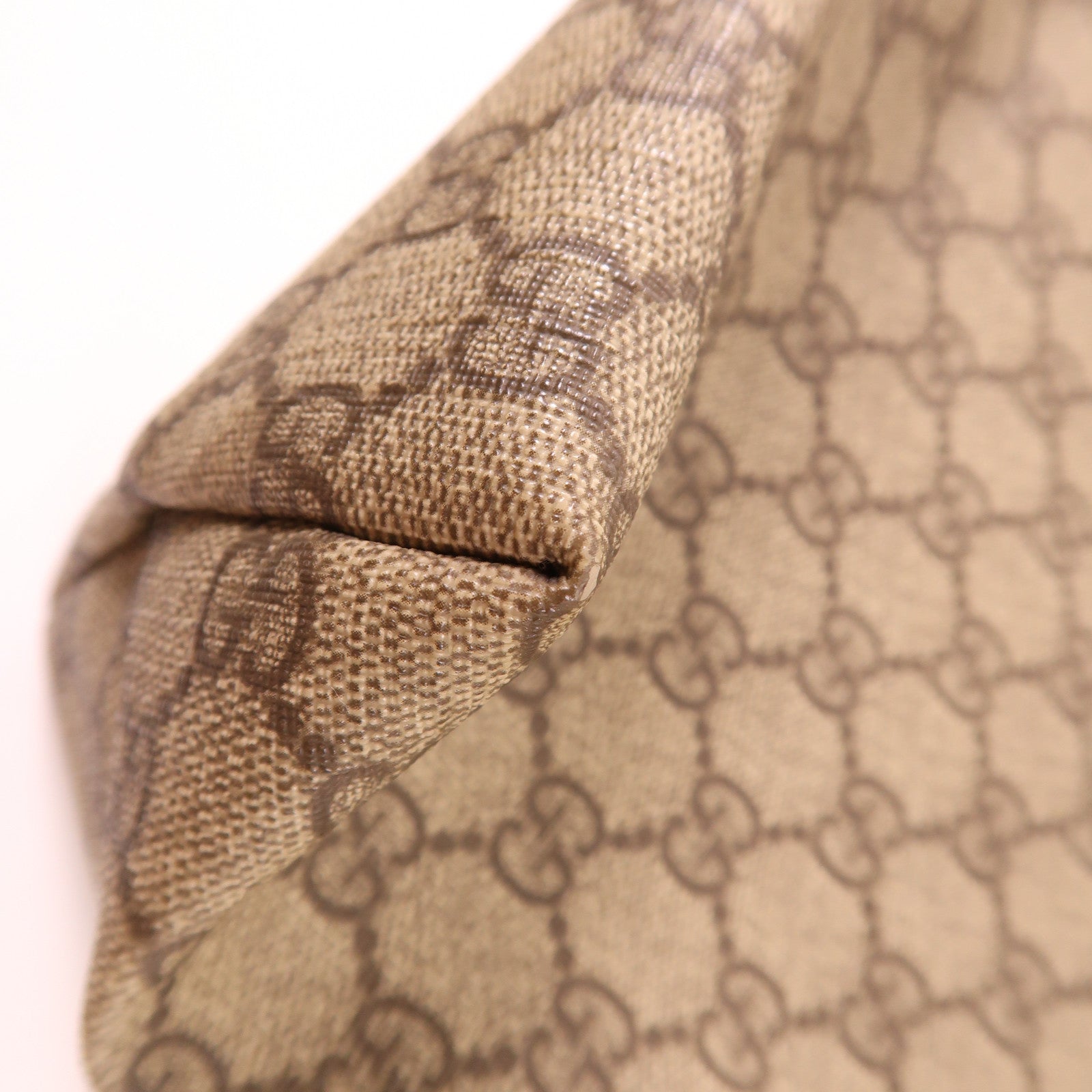 GUCCI GG SHW Tote Bag 189896 Coated Canvas Brown