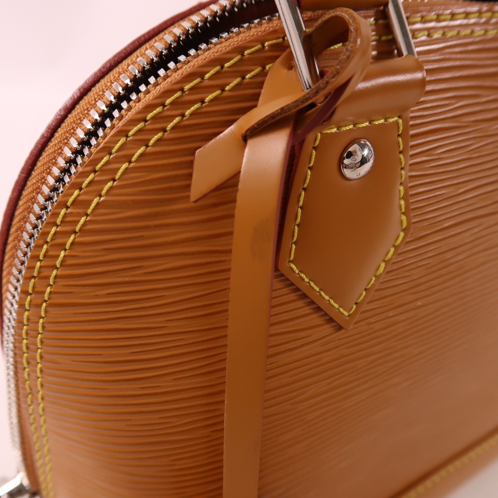 LOUIS VUITTON Epi Alma BB銀扣手挽肩背兩用袋